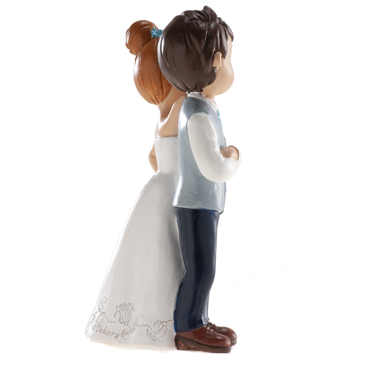 PAREJA BODA CON FLOR 16CM