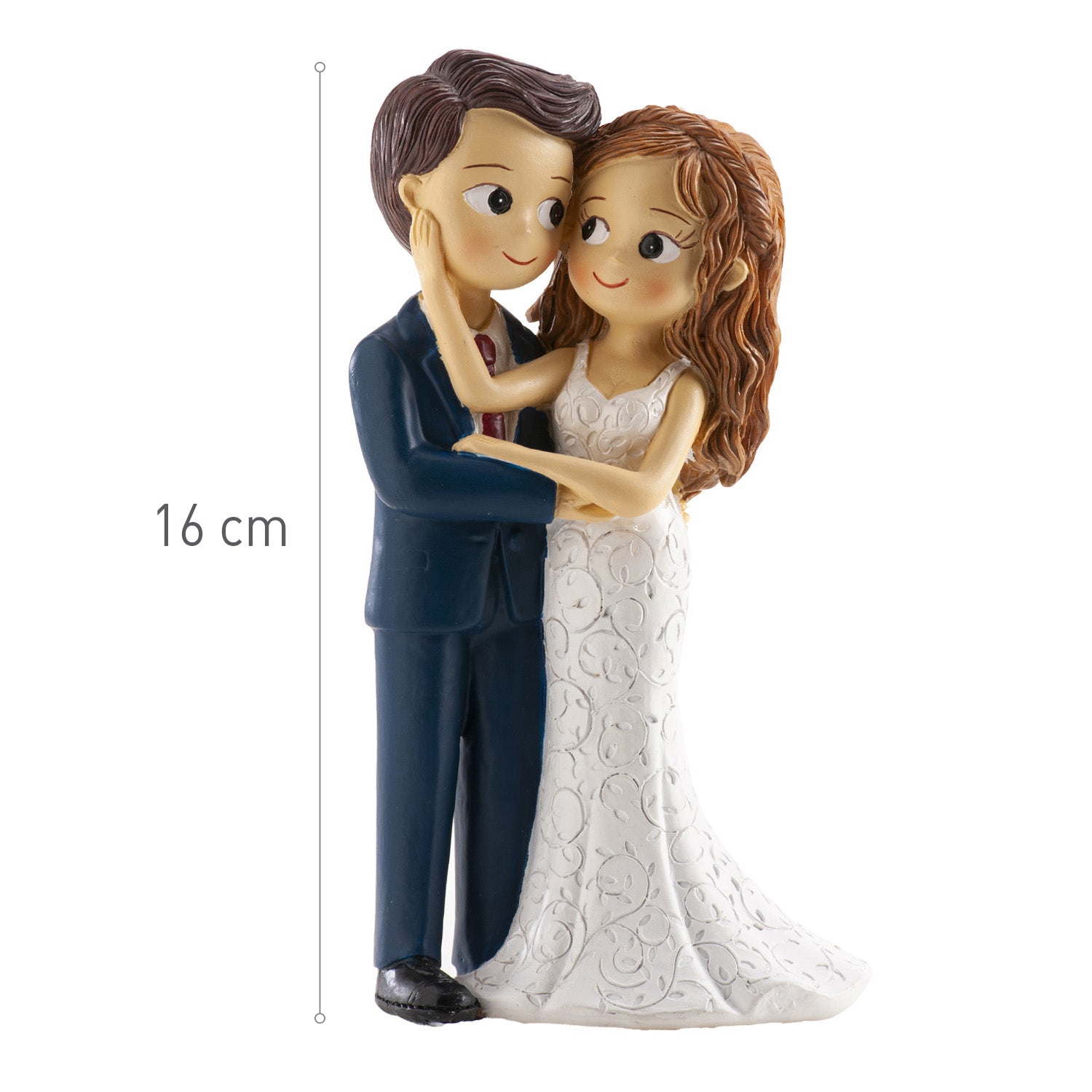 WEDDING COUPLE TOUCH HAND WITH FACE