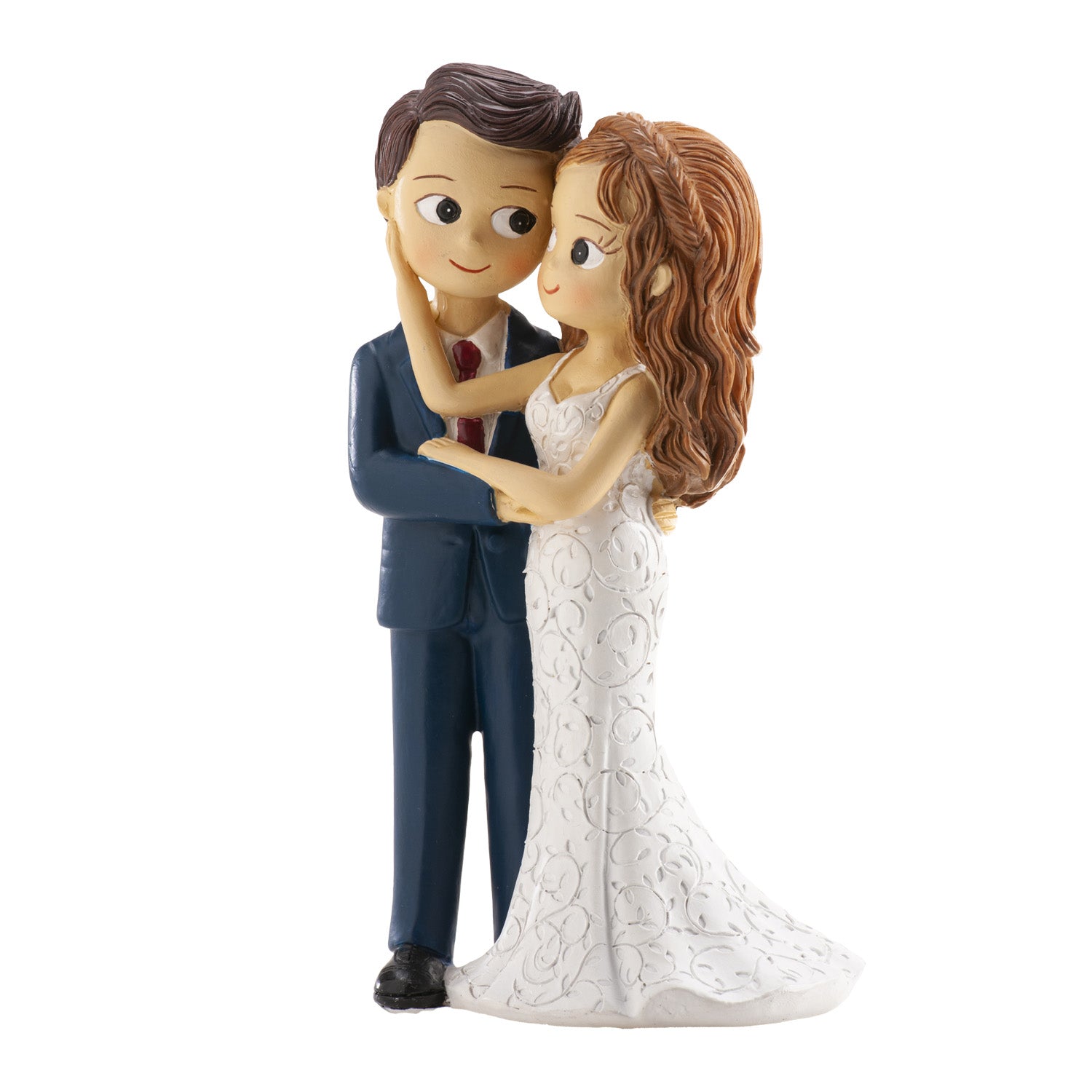 WEDDING COUPLE TOUCH HAND WITH FACE