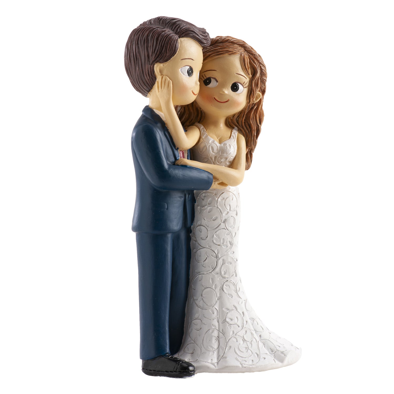 WEDDING COUPLE TOUCH HAND WITH FACE