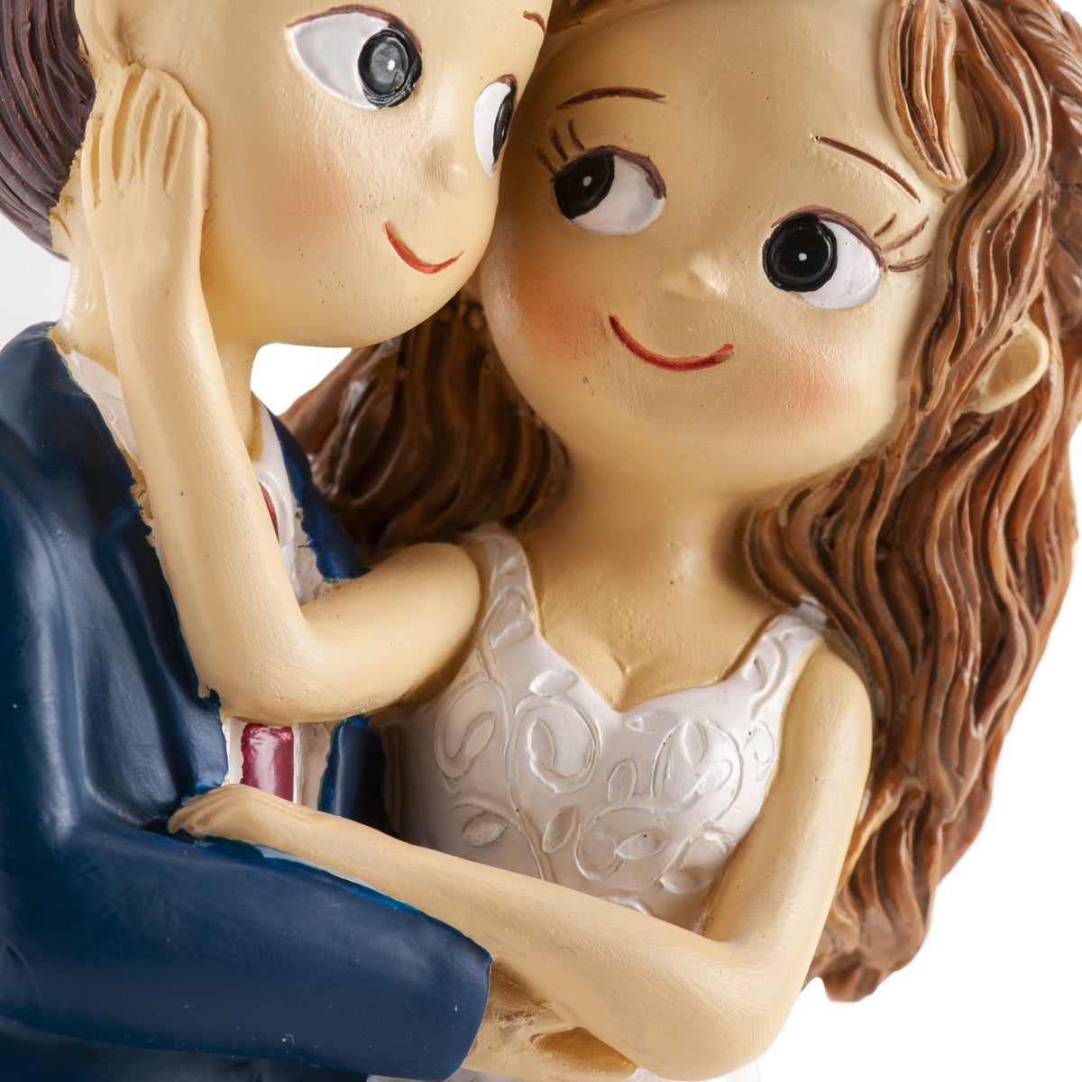 WEDDING COUPLE TOUCH HAND WITH FACE