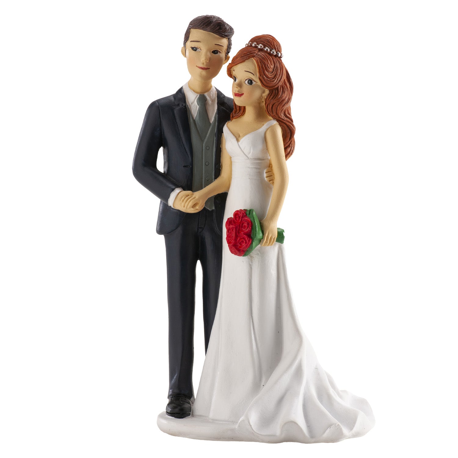 WEDDING COUPLE HOLDING HANDS 18CM