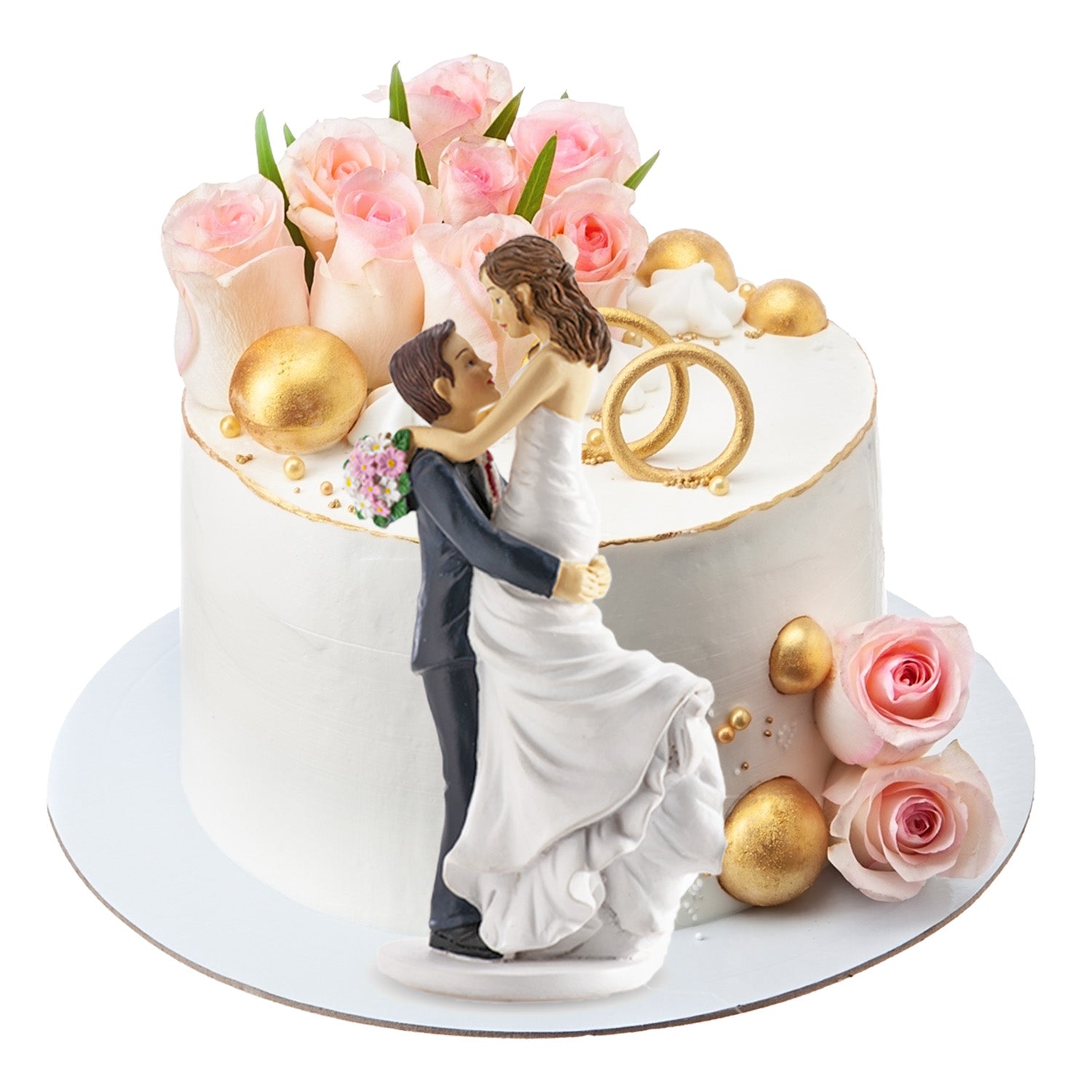 WEDDING COUPLE BRIDE IN ARMS 18CM