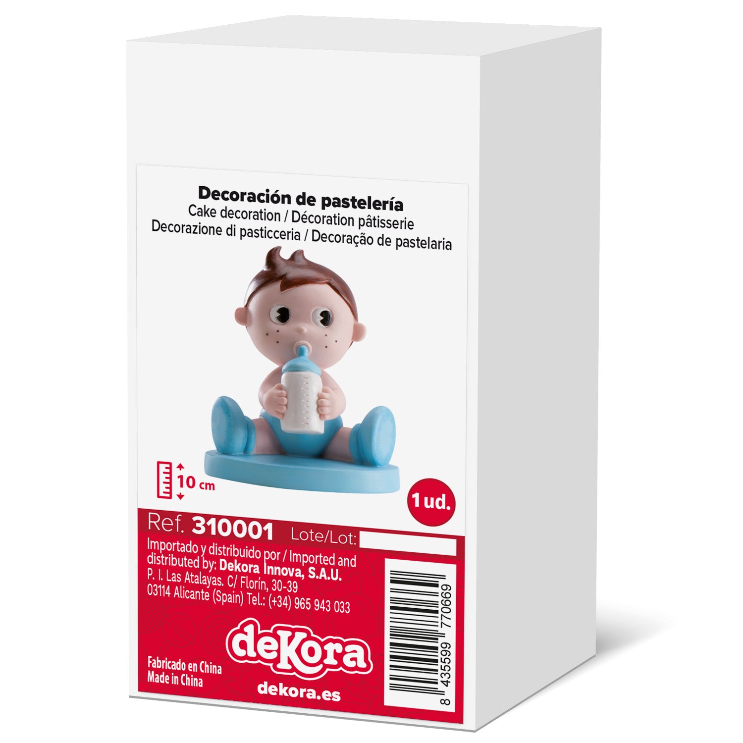 6 NIÑO BAUTIZO BIBERON 10CM
