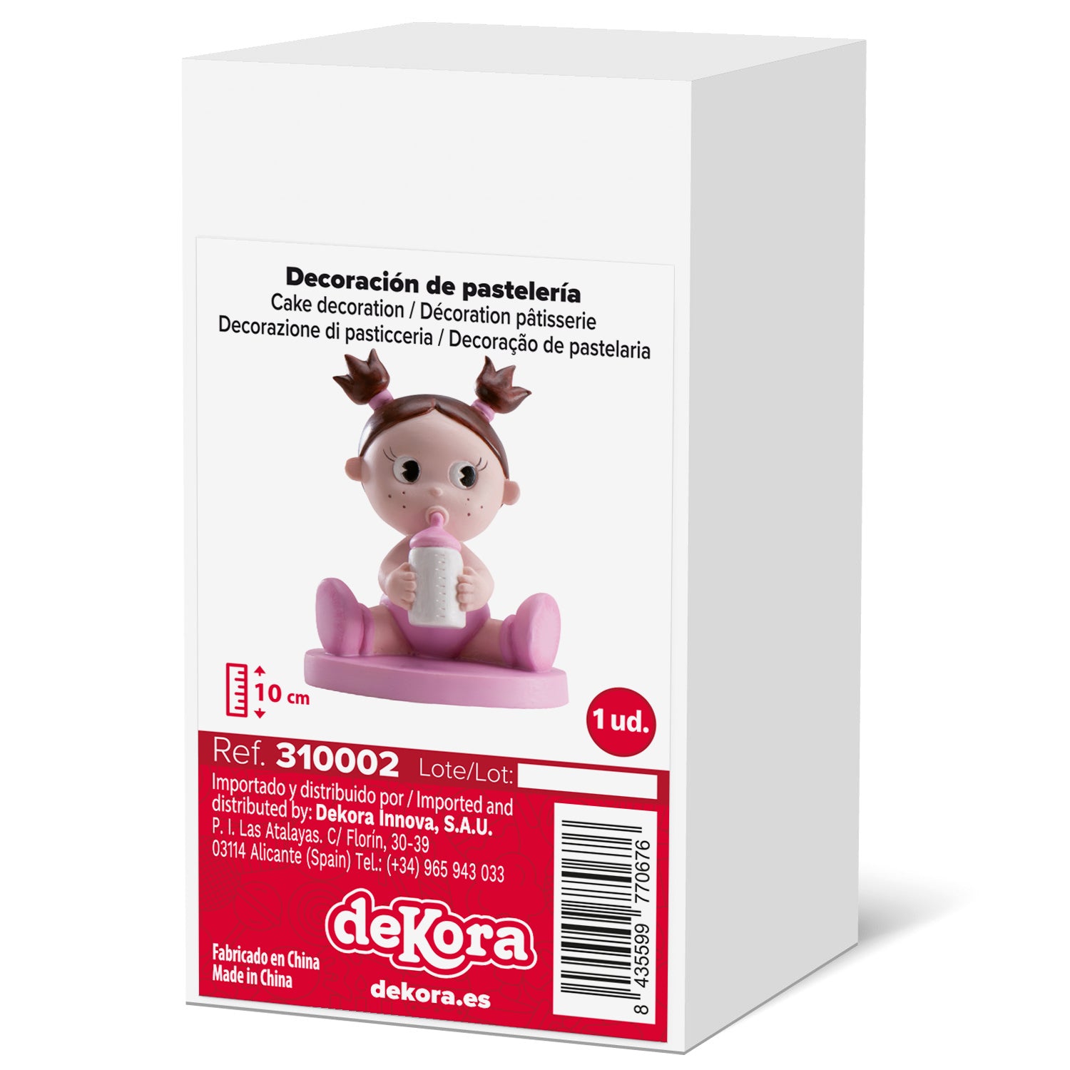 6 NIÑA BAUTIZO BIBERON 10CM