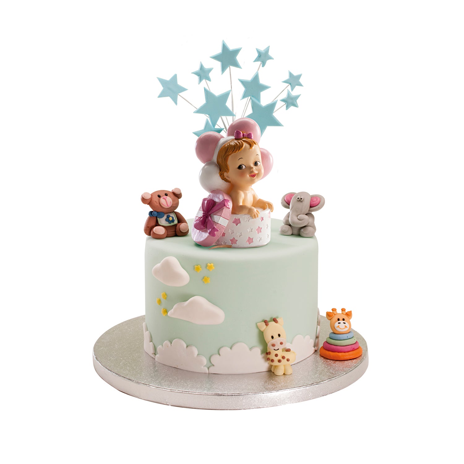 BAUTIZO NIÑA REGALO Y GLOBOS
