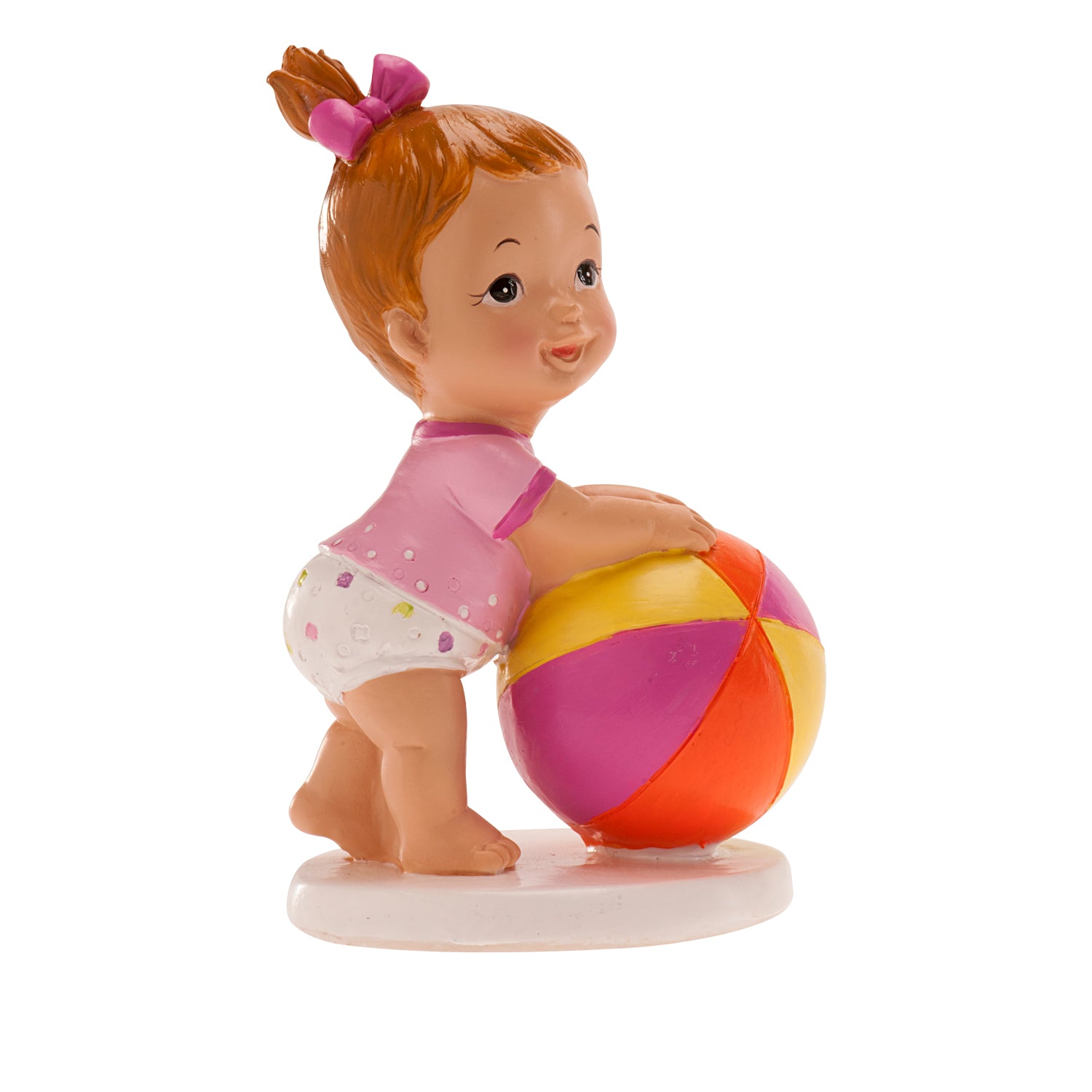 BAUTIZO NIÑA CON PELOTA 11X7CM