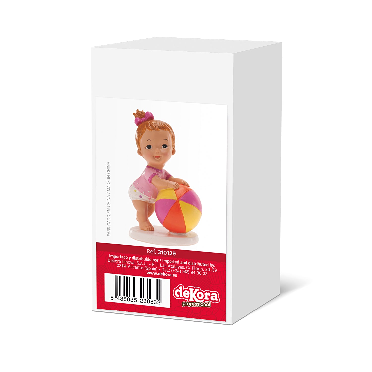 BAUTIZO NIÑA CON PELOTA 11X7CM