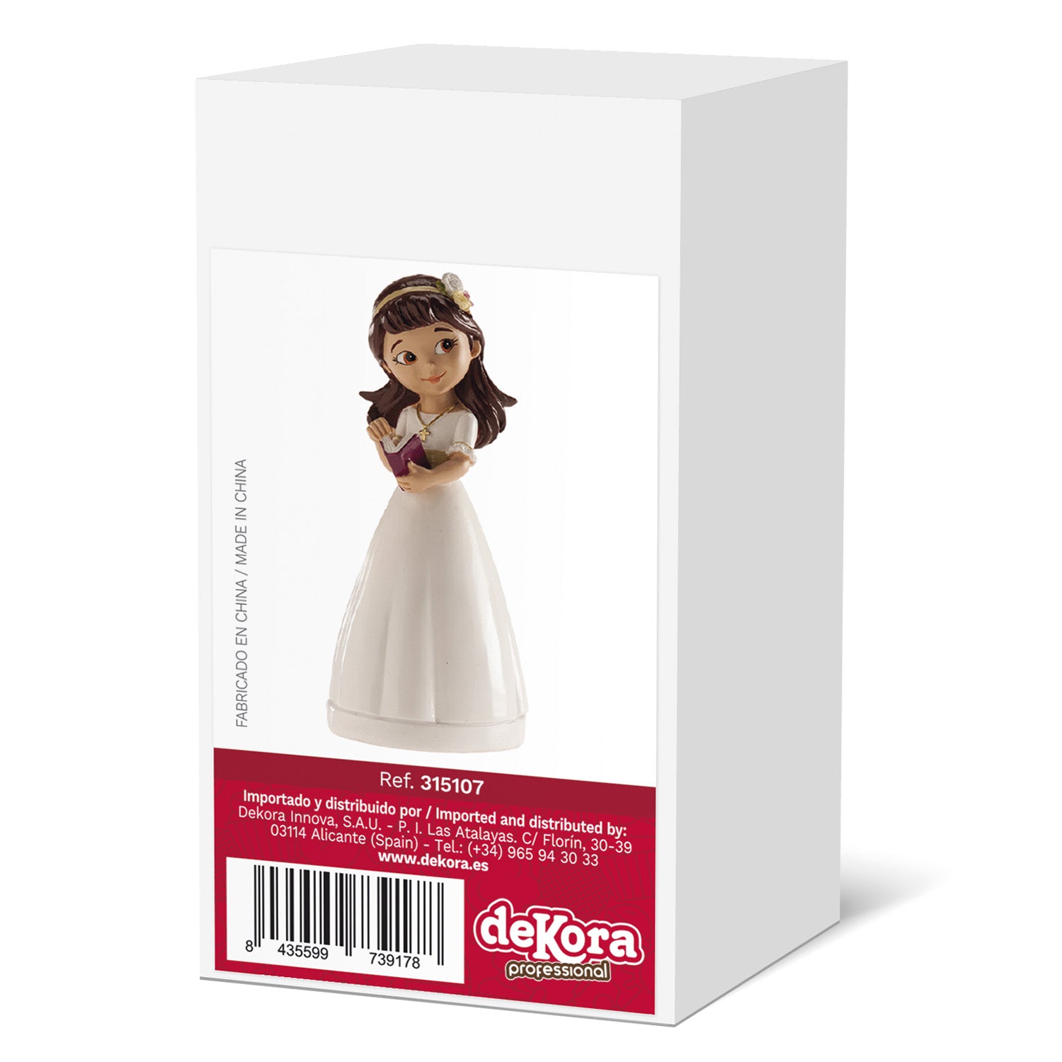 NIÑA COMUNION CON DIADEMA 13CM