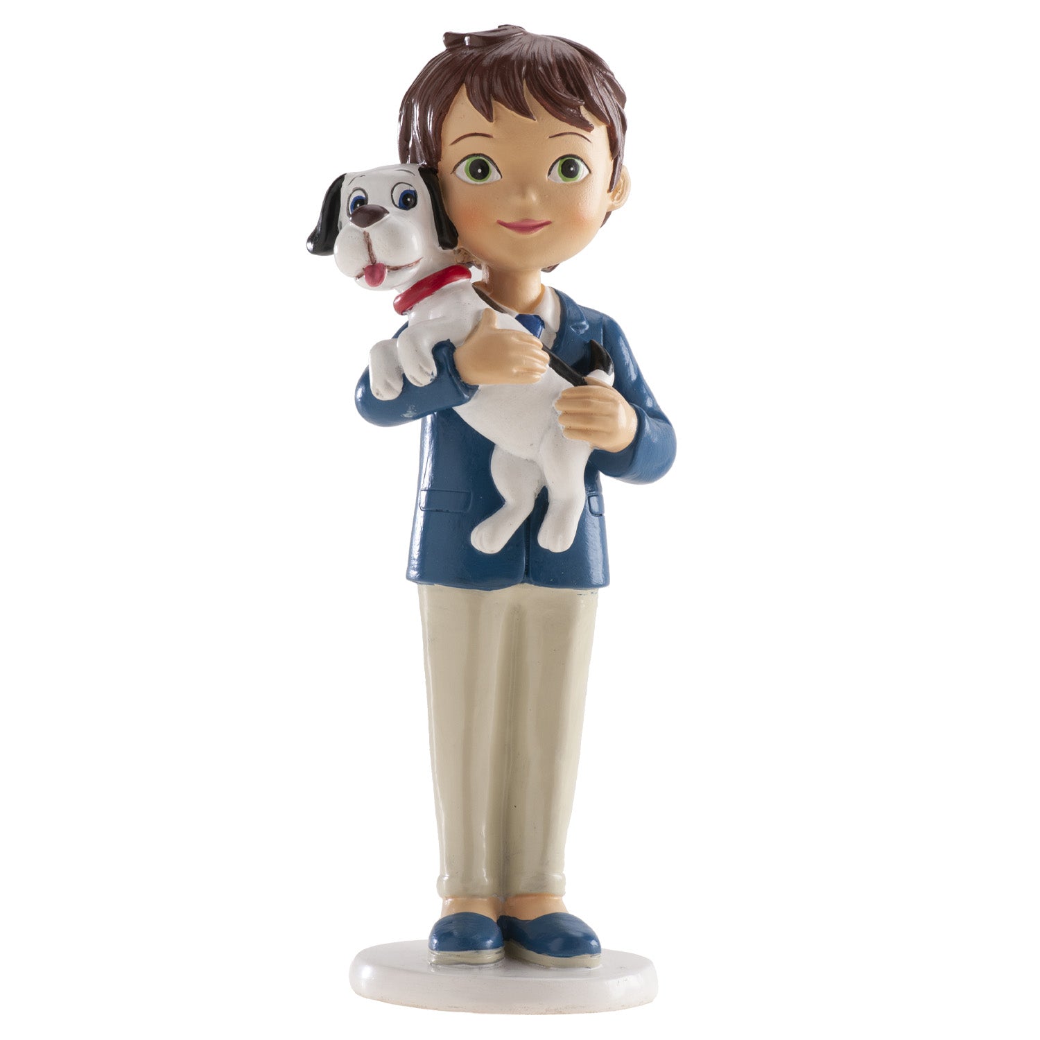NIÑO COMUNION CON PERRO 16.5CM