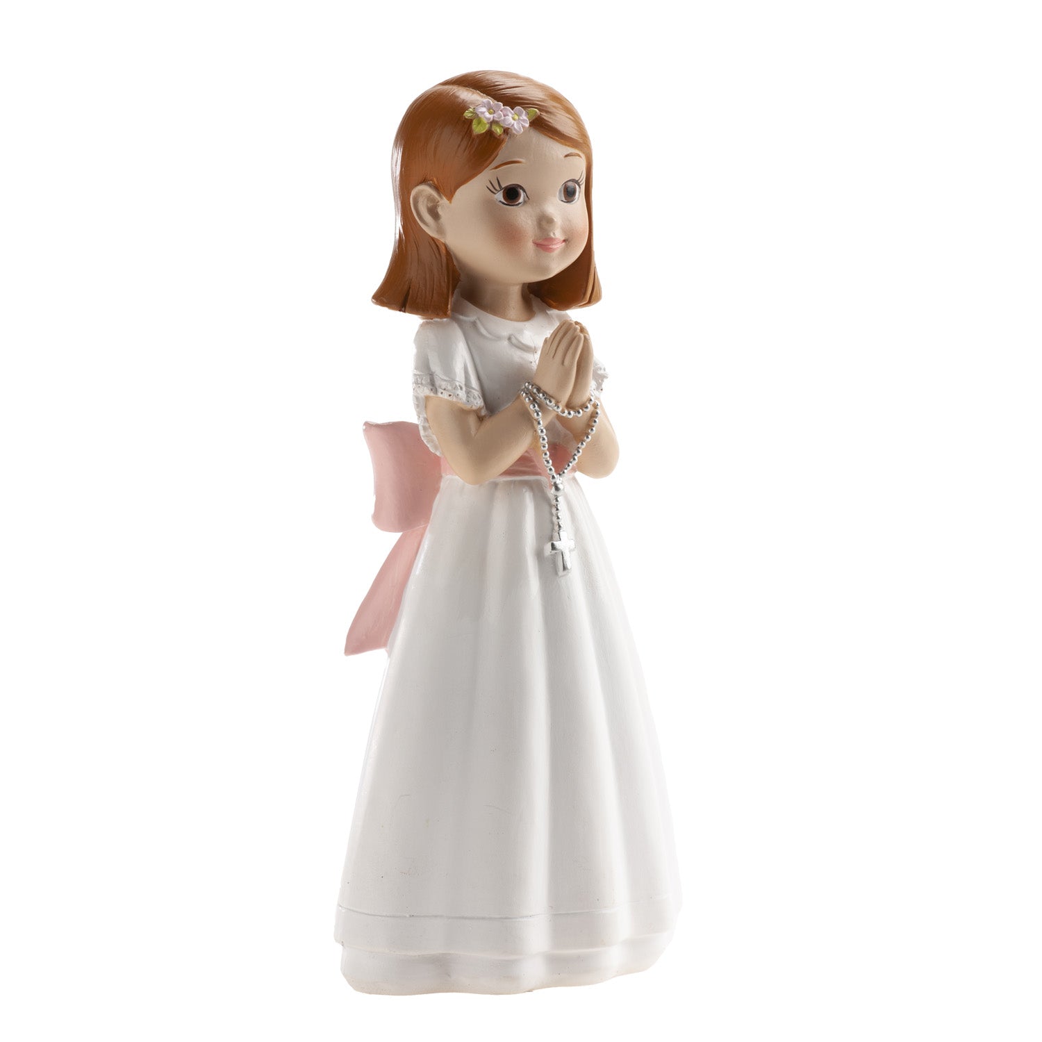 NIÑA COMUNION ROSARIO LAZO ROSA 16CM
