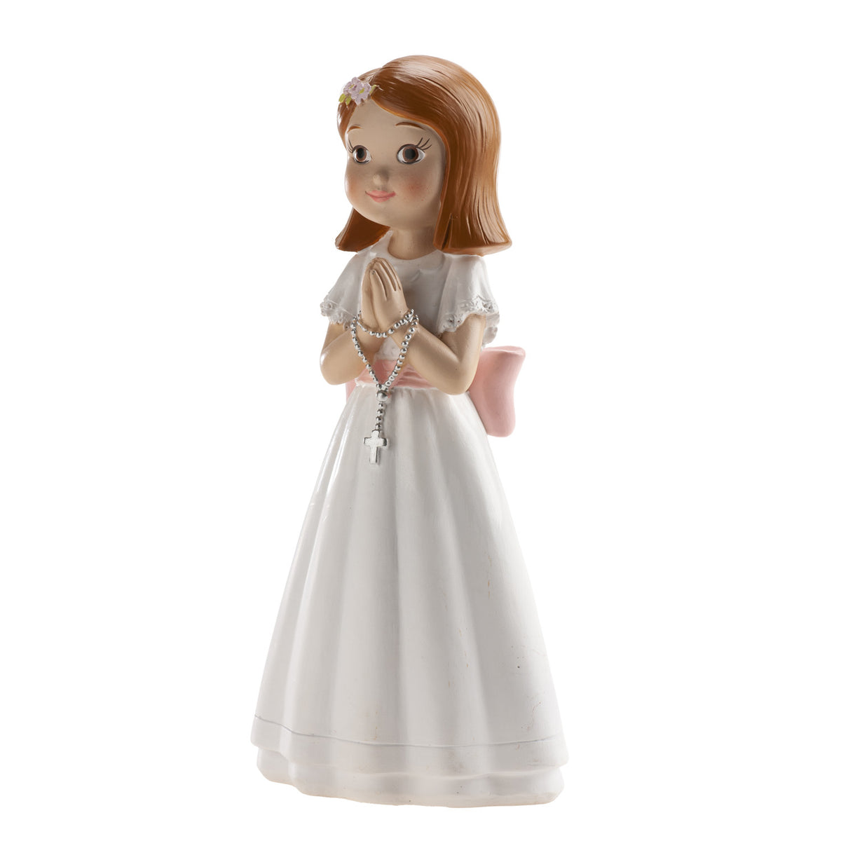 NIÑA COMUNION ROSARIO LAZO ROSA 16CM