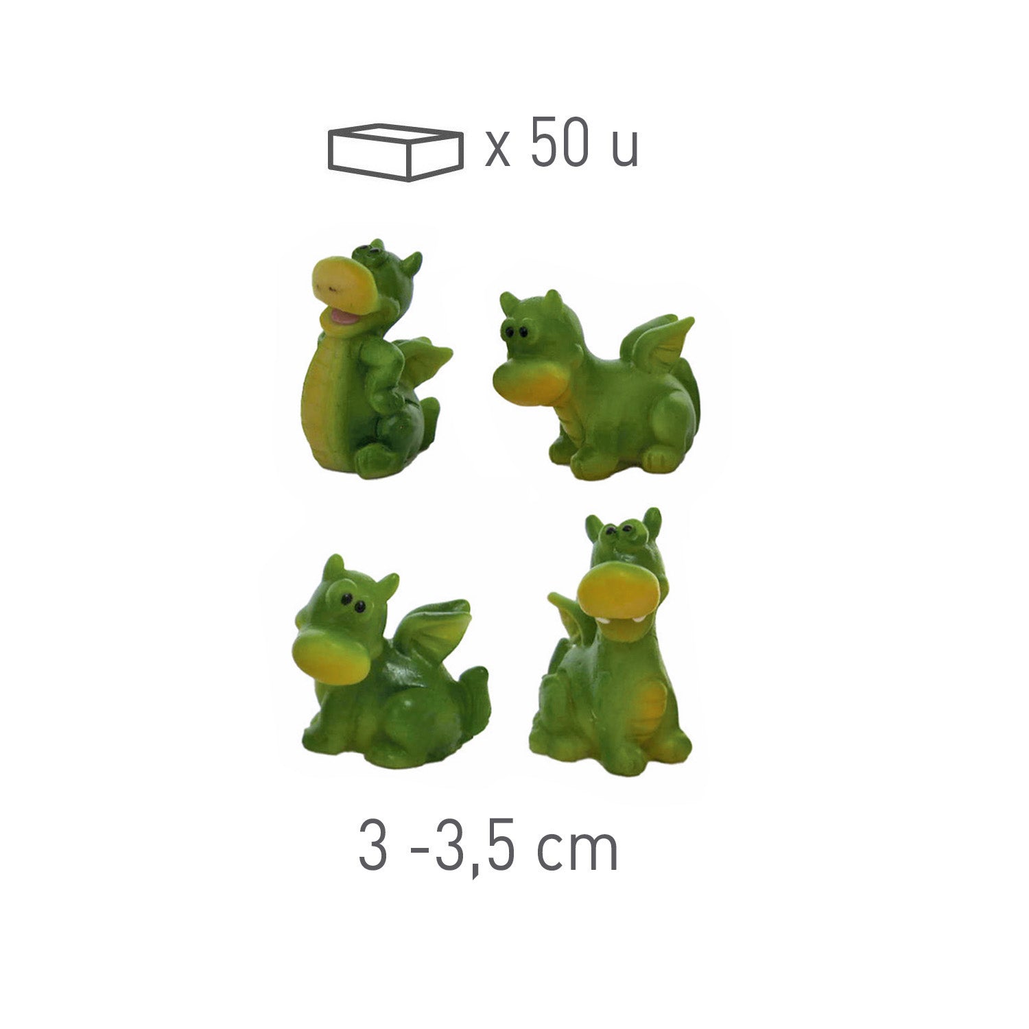 FIGURAS RESINA ROSCÓN 3D DRAGONES 3-3.5CM
