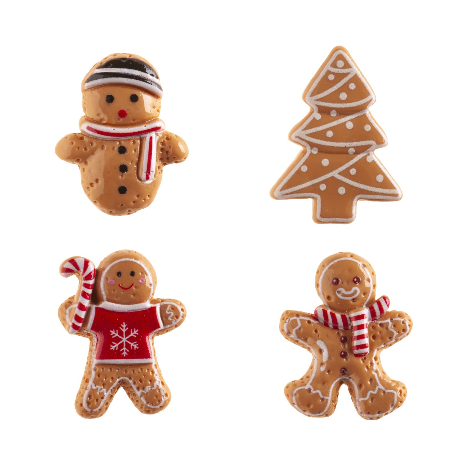 FIGURAS ROSCÓN 2D SURT.GINGERBREAD PVC 3-3.5CM