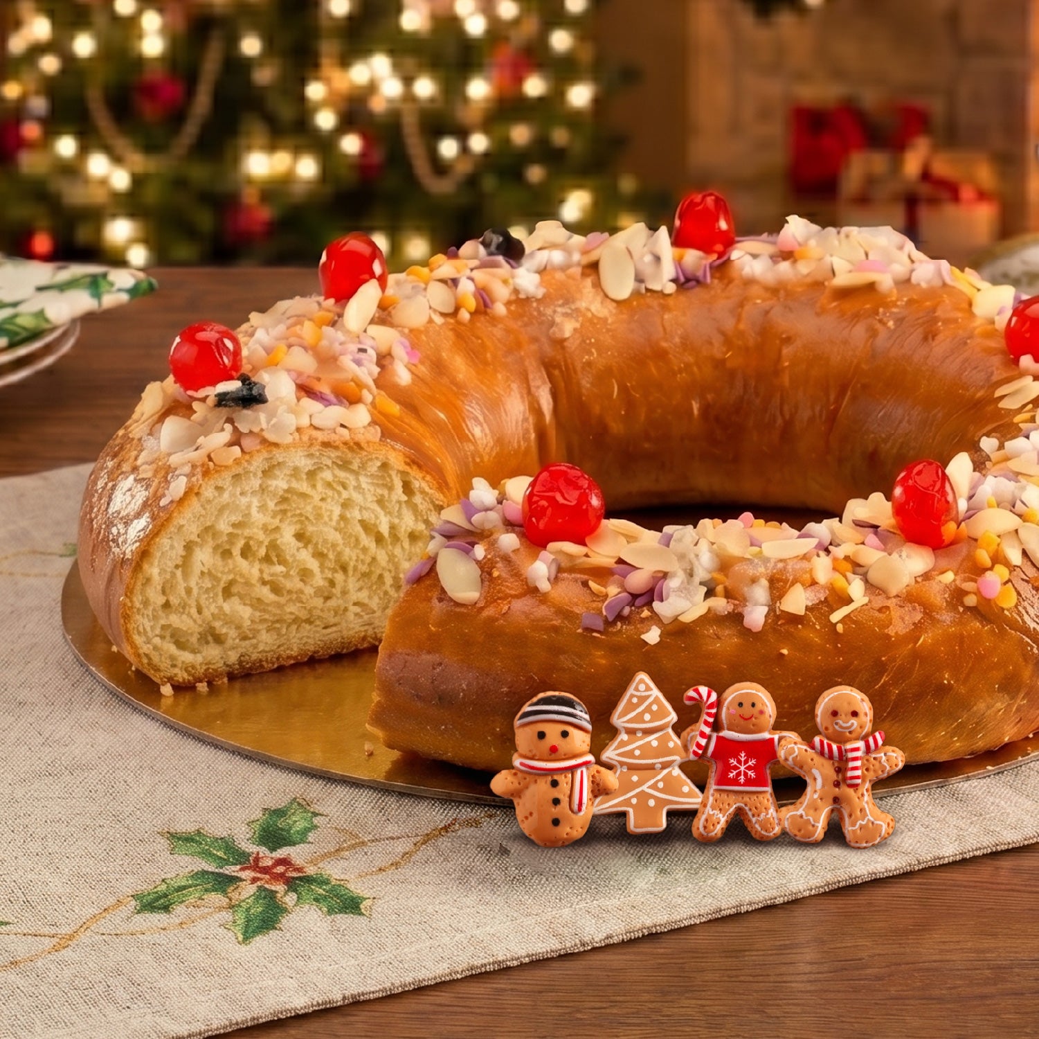 FIGURAS ROSCÓN 2D SURT.GINGERBREAD PVC 3-3.5CM
