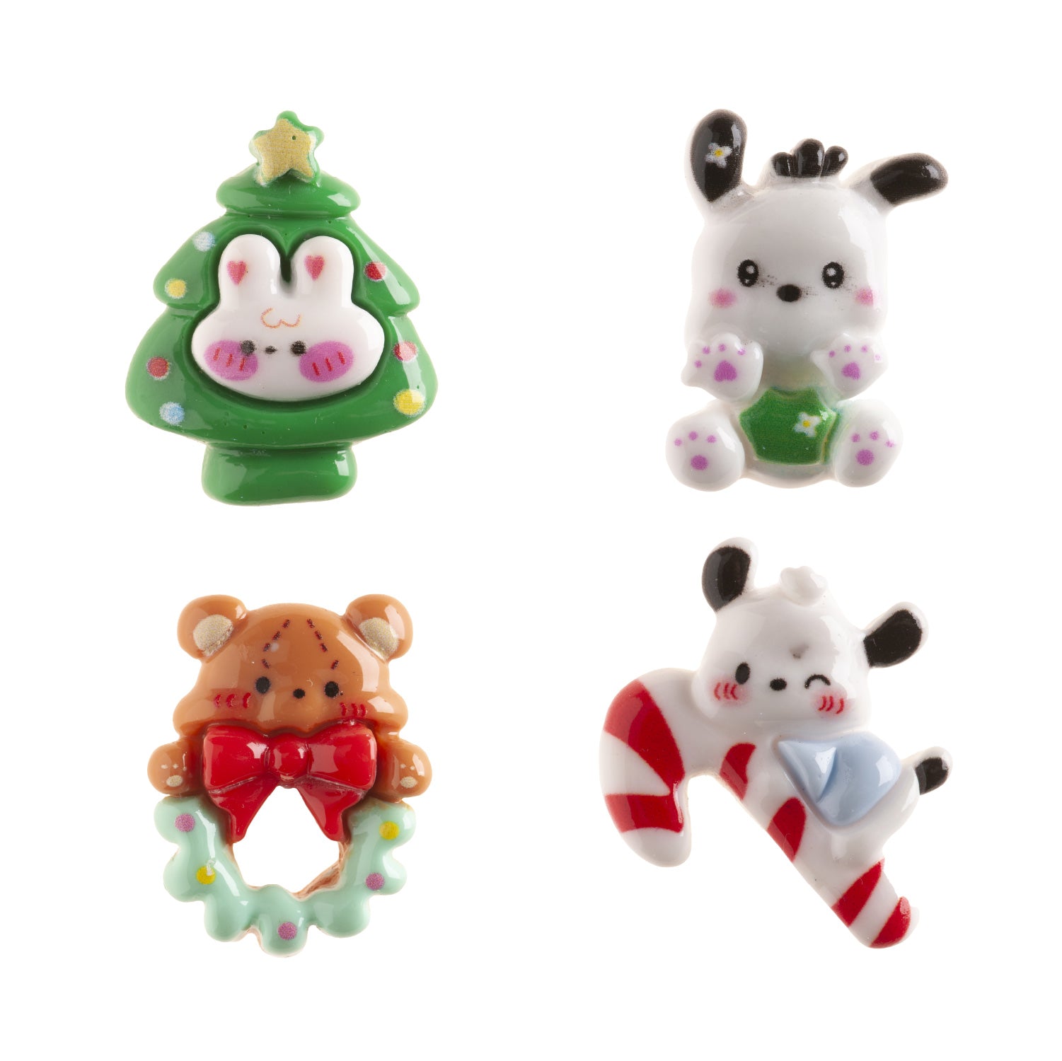 FIGURAS ROSCÓN 2D SURT. SWEET XMAS PVC 3-3.5CM