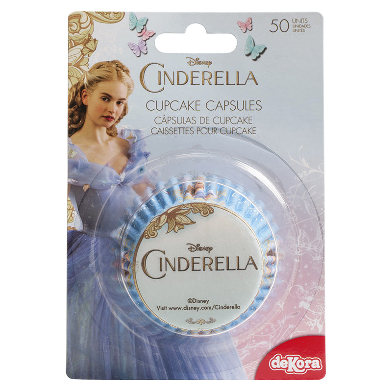 CAPSULAS CUPCAKE CINDERELLA 5CM D. X H 3CM