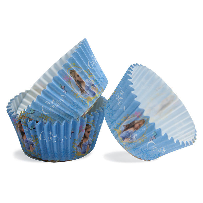 CAPSULAS CUPCAKE CINDERELLA 5CM D. X H 3CM