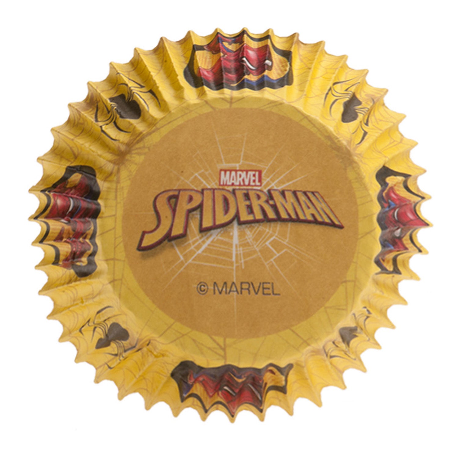 BLISTER 25 CAPSULAS CUPCAKE SPIDERMAN Ø 5CM H 3CM