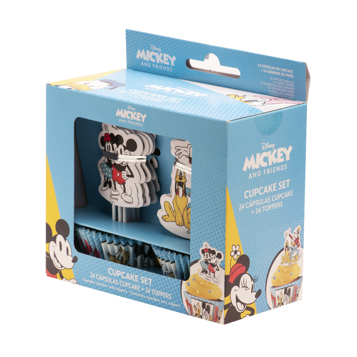 KIT DECORACION CUPCAKES CON TOPPERS MICKEY AND FRIENDS