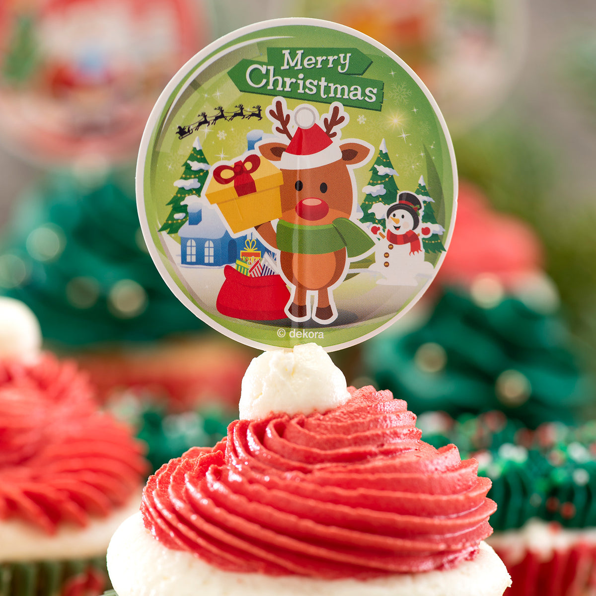 KIT DECORACIÓN CÁPSULAS Y TOPPERS NAVIDAD