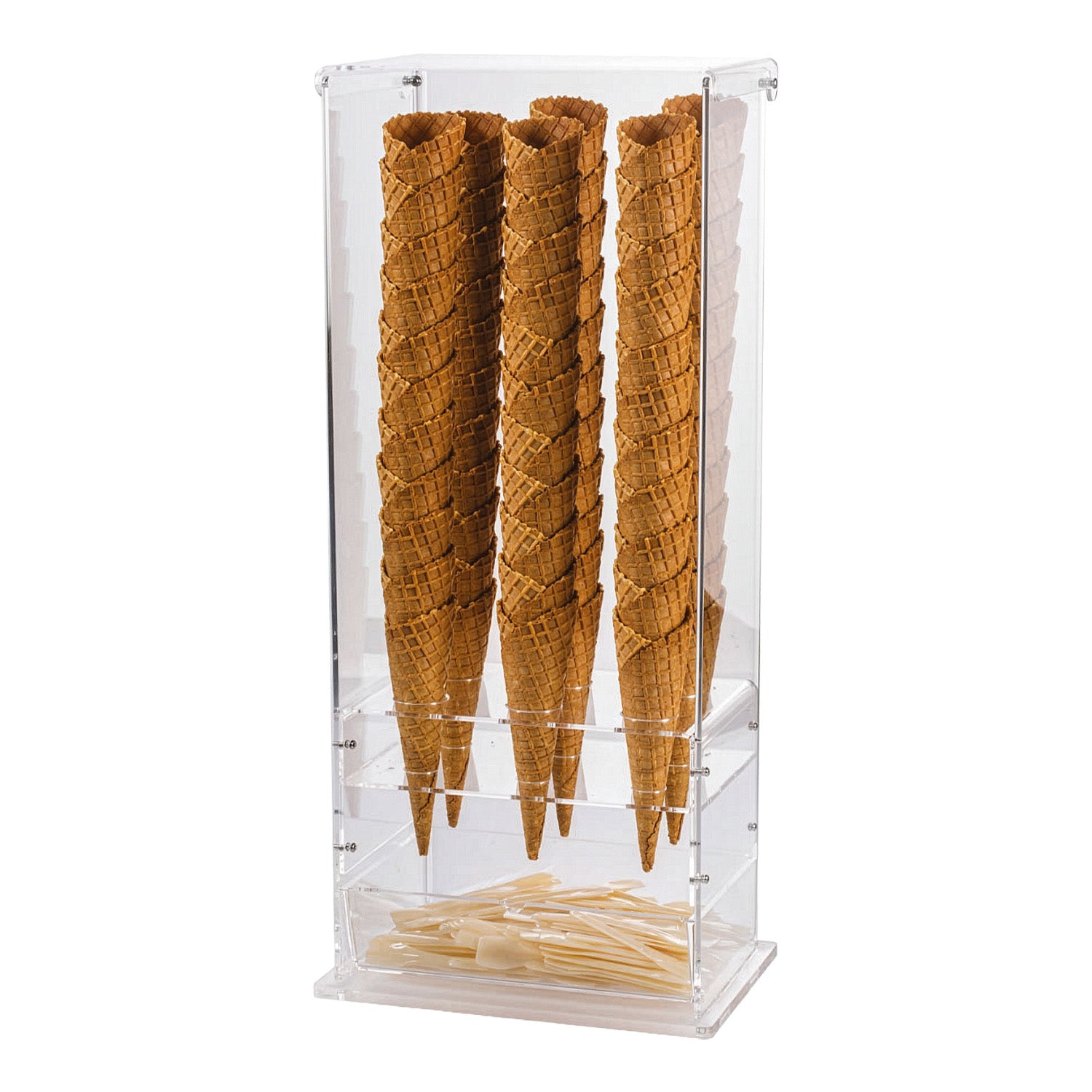 SOPORTE PARA CONOS CON CAJÓN EXTRAÍBLE 25,5 x18 H 60CM