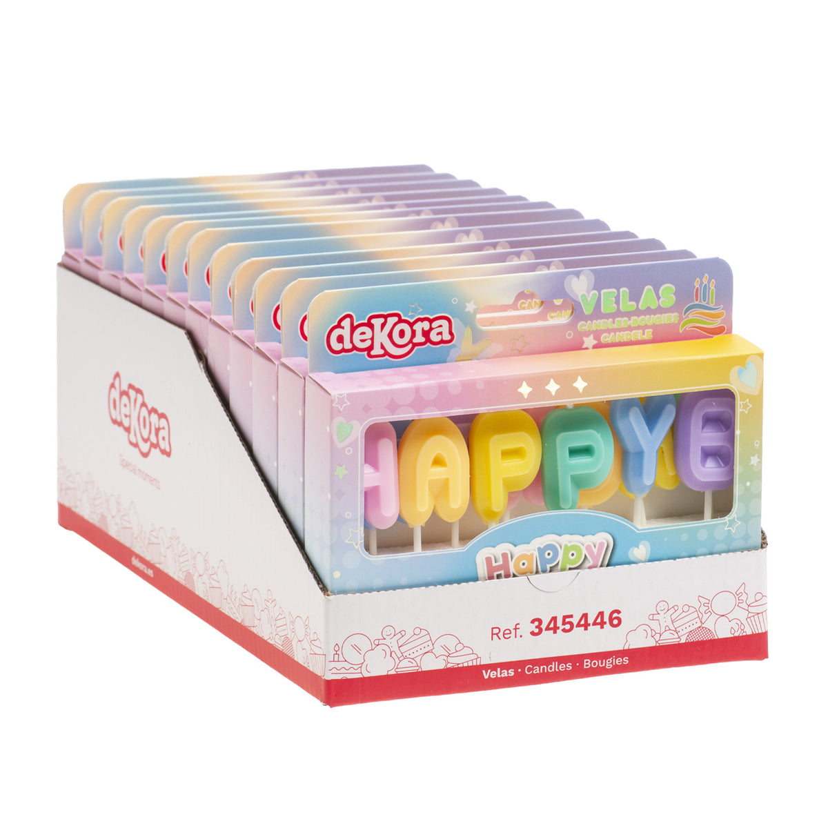 BIRTHDAY CANDLES HAPPY BIRTHDAY LETTERS 8CM
