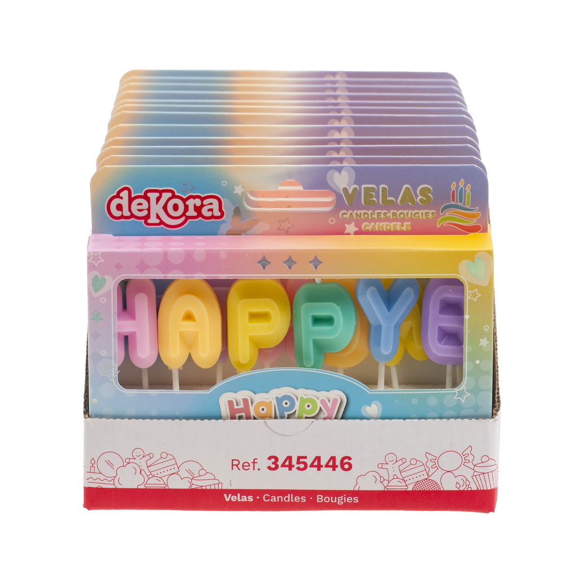 BIRTHDAY CANDLES HAPPY BIRTHDAY LETTERS 8CM