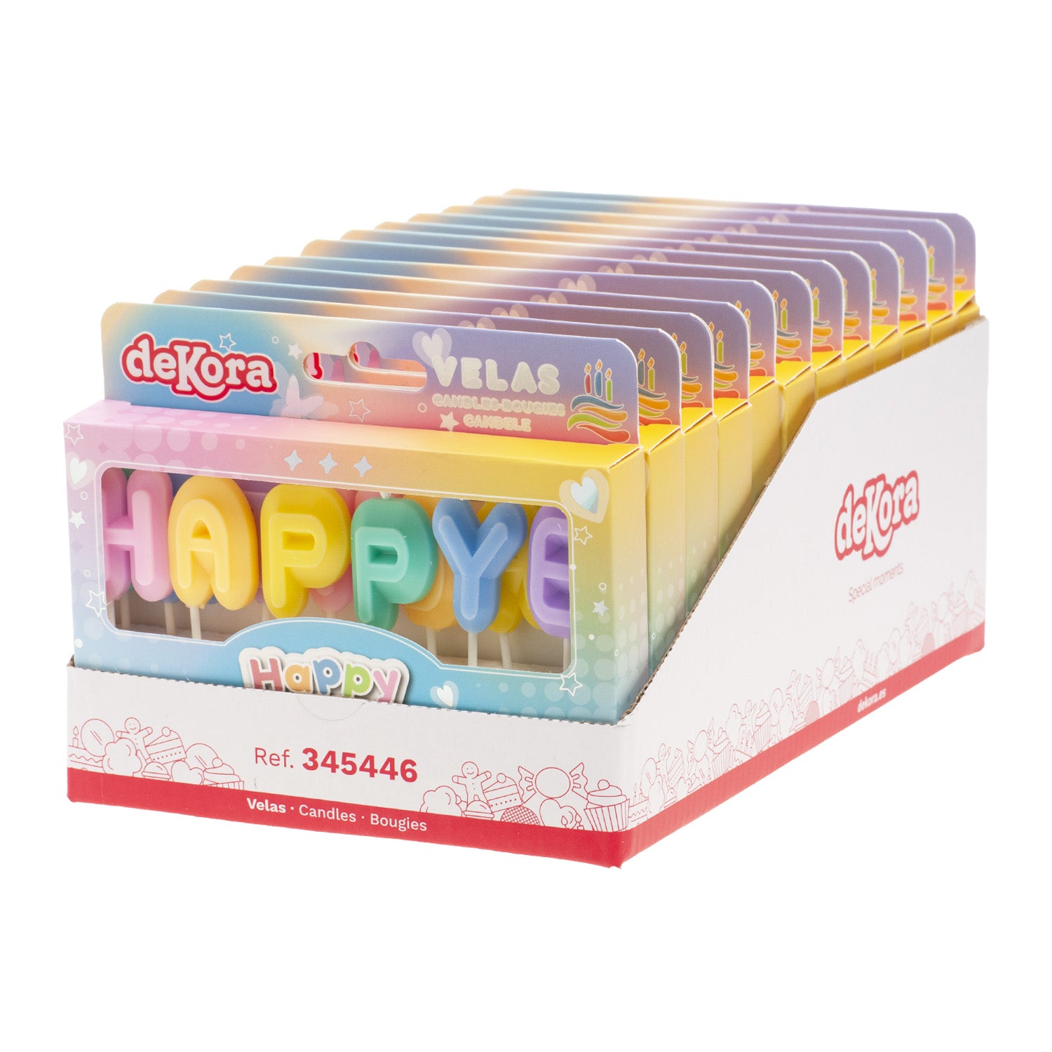 BIRTHDAY CANDLES HAPPY BIRTHDAY LETTERS 8CM