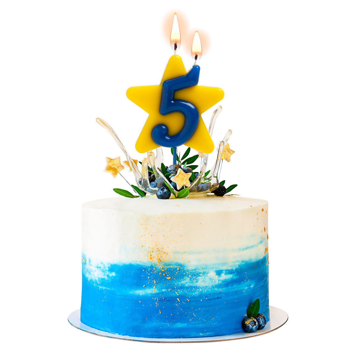 VELA CUMPLEAÑOS SOLIDARIA ESTRELLA DOBLE DESEO | Nº5