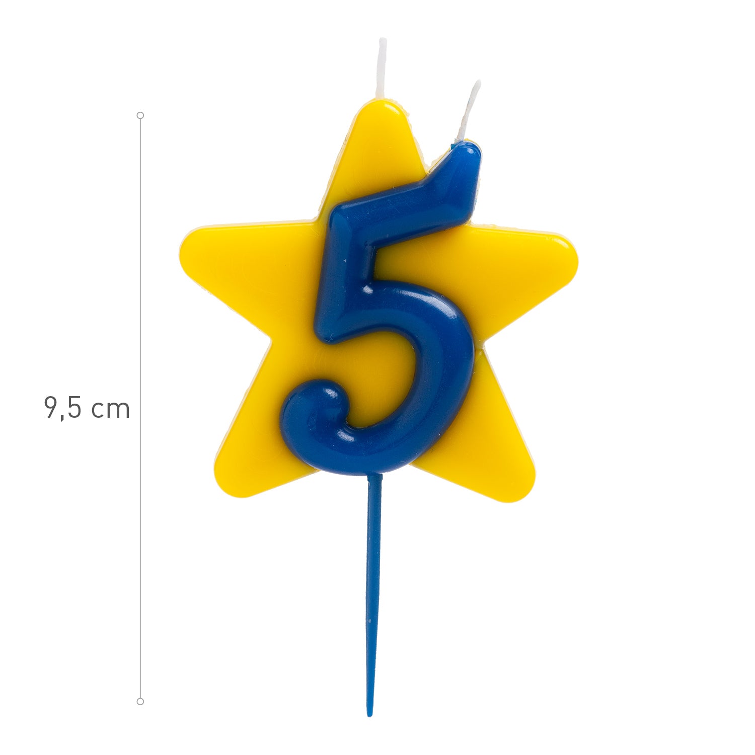 VELA CUMPLEAÑOS SOLIDARIA ESTRELLA DOBLE DESEO | Nº5