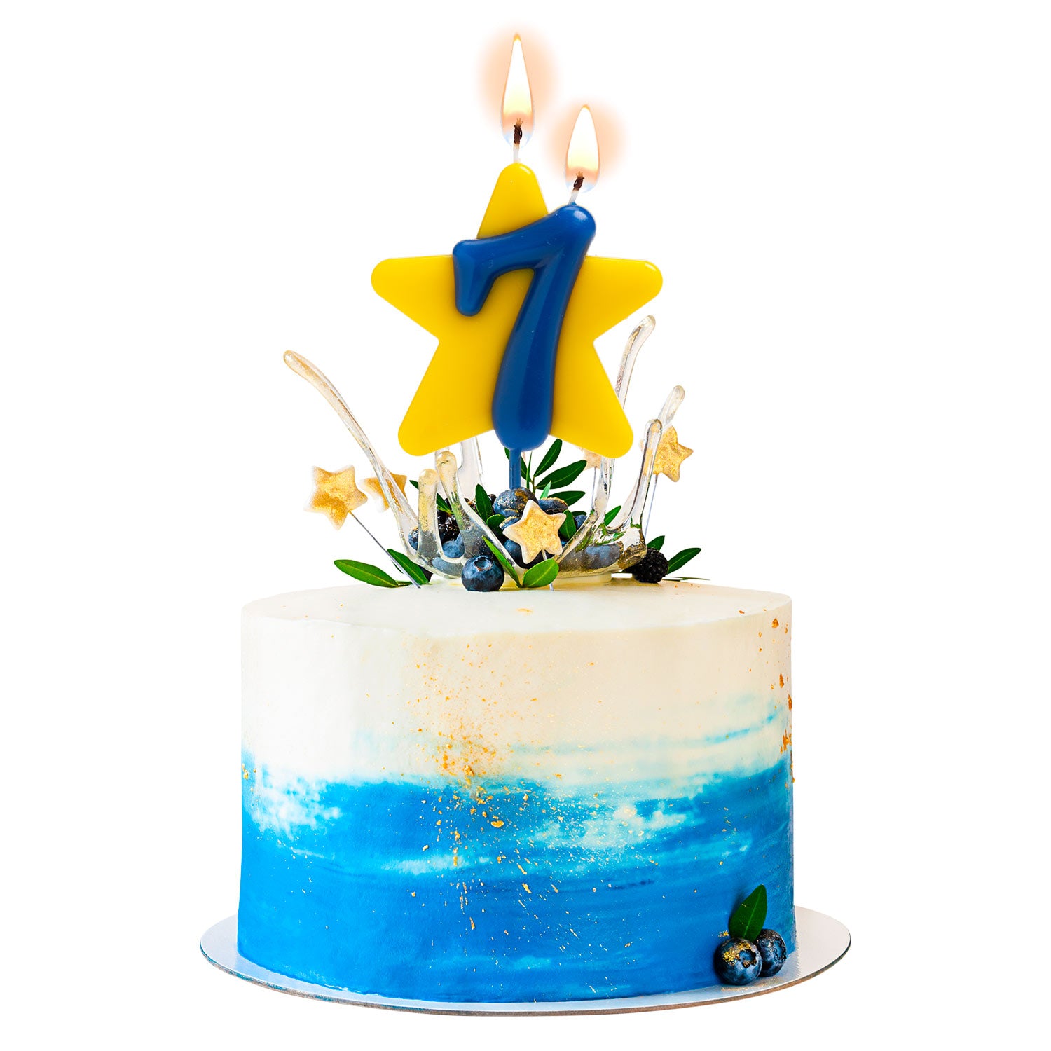 VELA CUMPLEAÑOS SOLIDARIA ESTRELLA DOBLE DESEO | Nº7