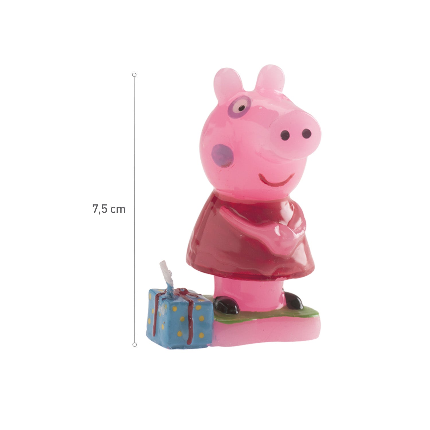 DISPLAY 6 VELAS 3D PEPPA PIG 7,5CM