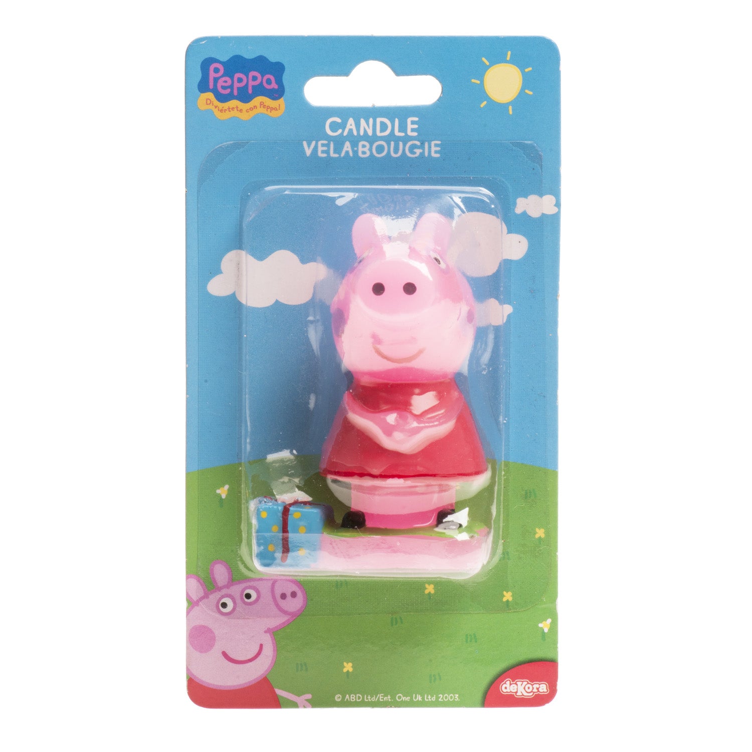 DISPLAY 6 VELAS 3D PEPPA PIG 7,5CM