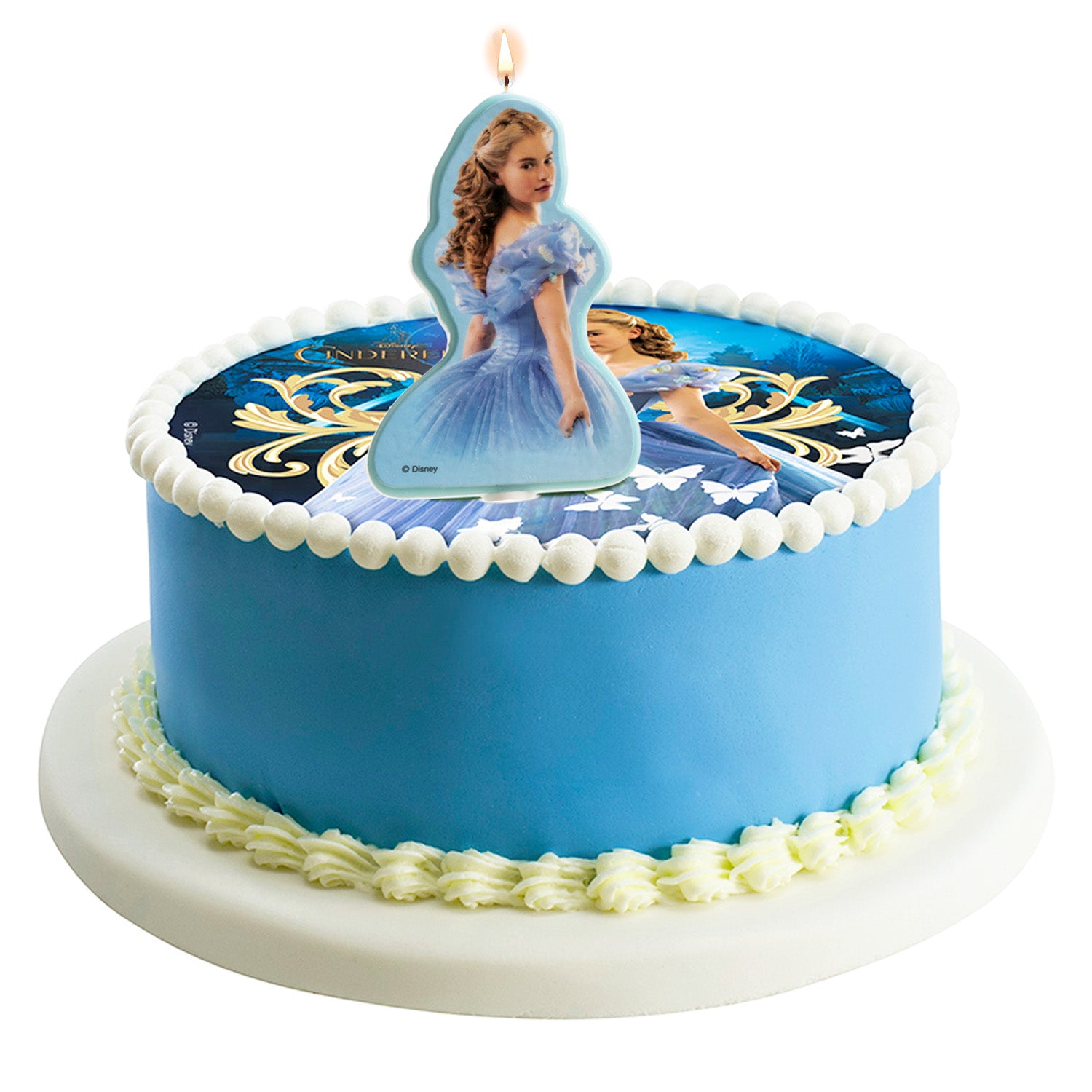 DISPLAY 12 VELAS 2D CINDERELLA 8CM