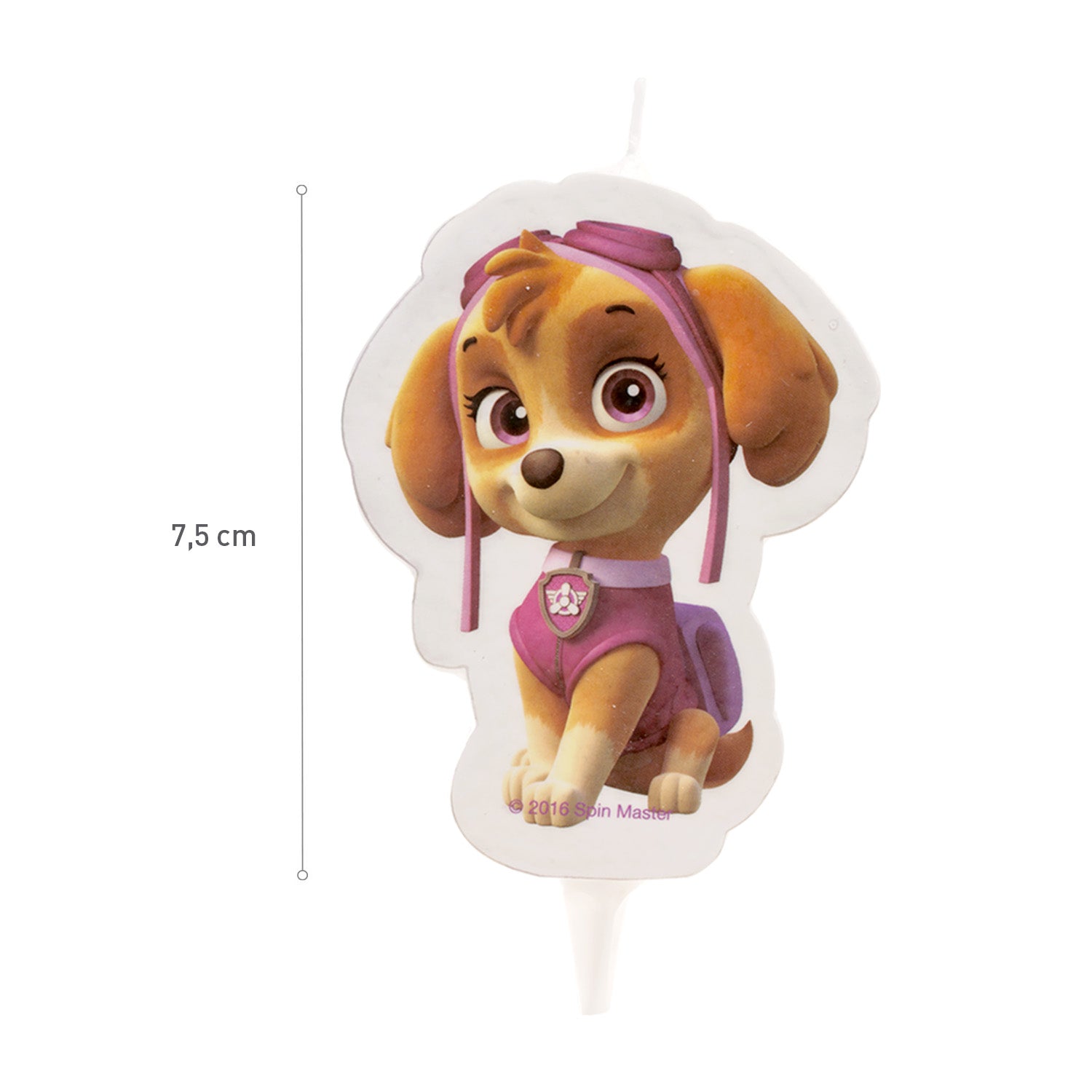DISPLAY 12 CANDLES 2D PAW PATROL SKYE 7,5CM