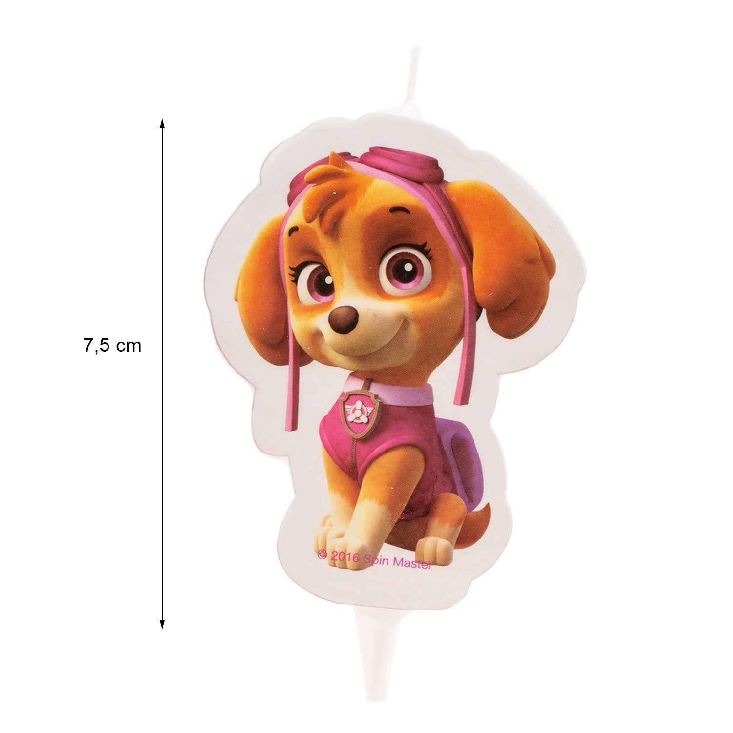 DISPLAY 12 CANDLES 2D PAW PATROL SKYE 7,5CM
