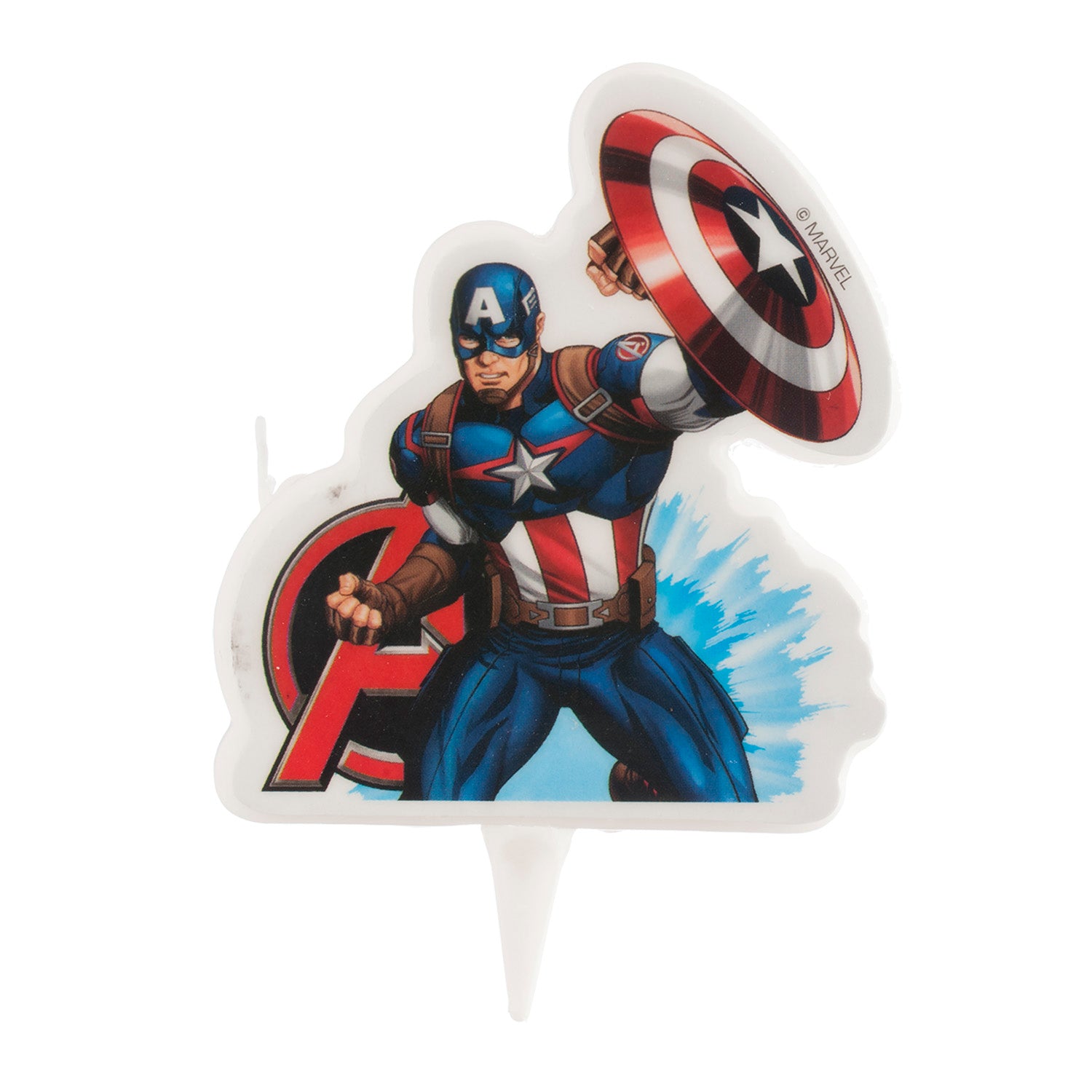 DISPLAY 12 VELAS 2D AVENGERS CAP. AMERICA 7,5CM