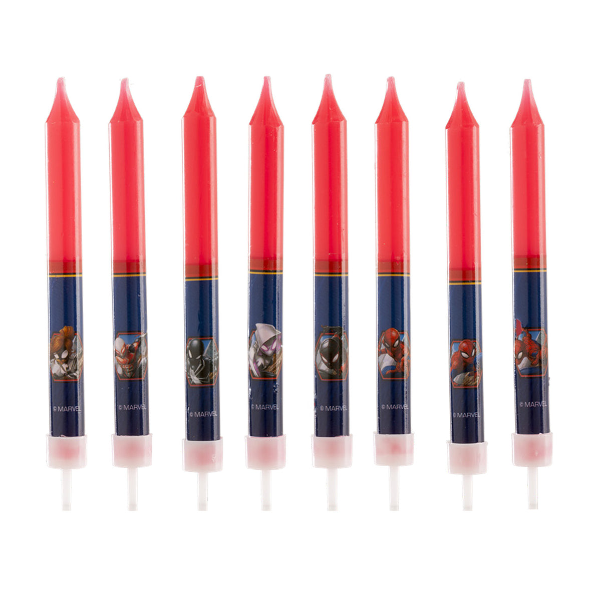 DISPLAY 12 BLISTER 8 VELAS PALILLO SPIDERMAN 9CM