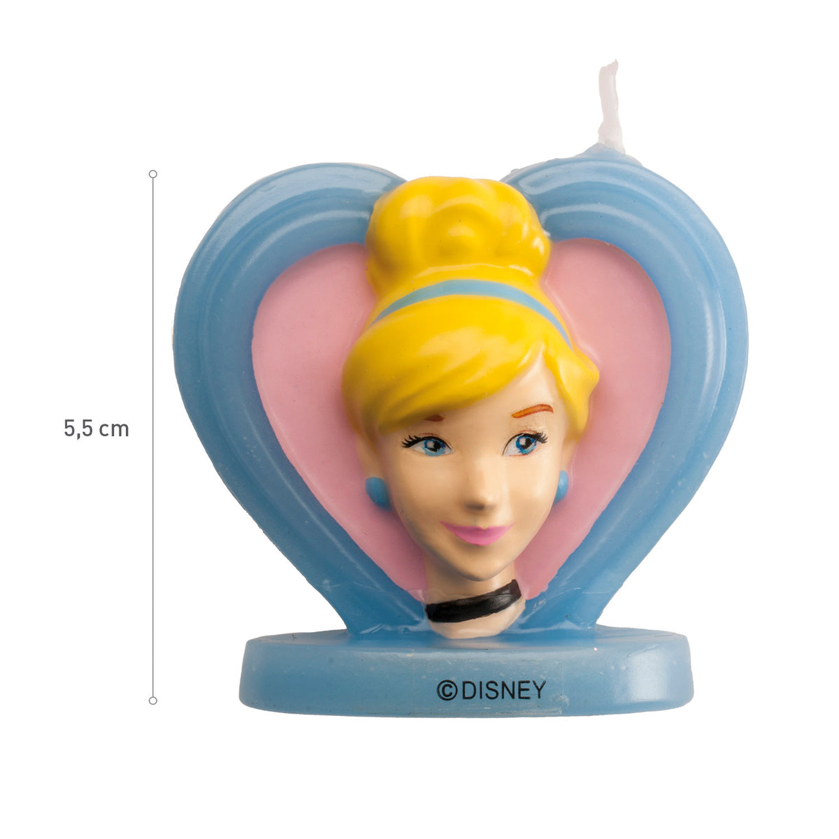 DISPLAY 8 VELAS 3D CENICIENTA 5,5CM