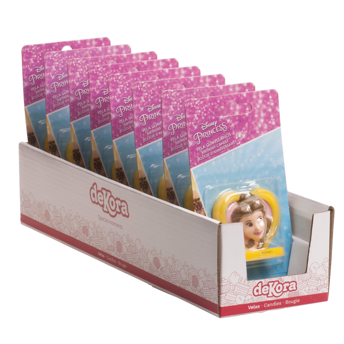 DISPLAY 8 VELAS 3D BELLA 5,5CM
