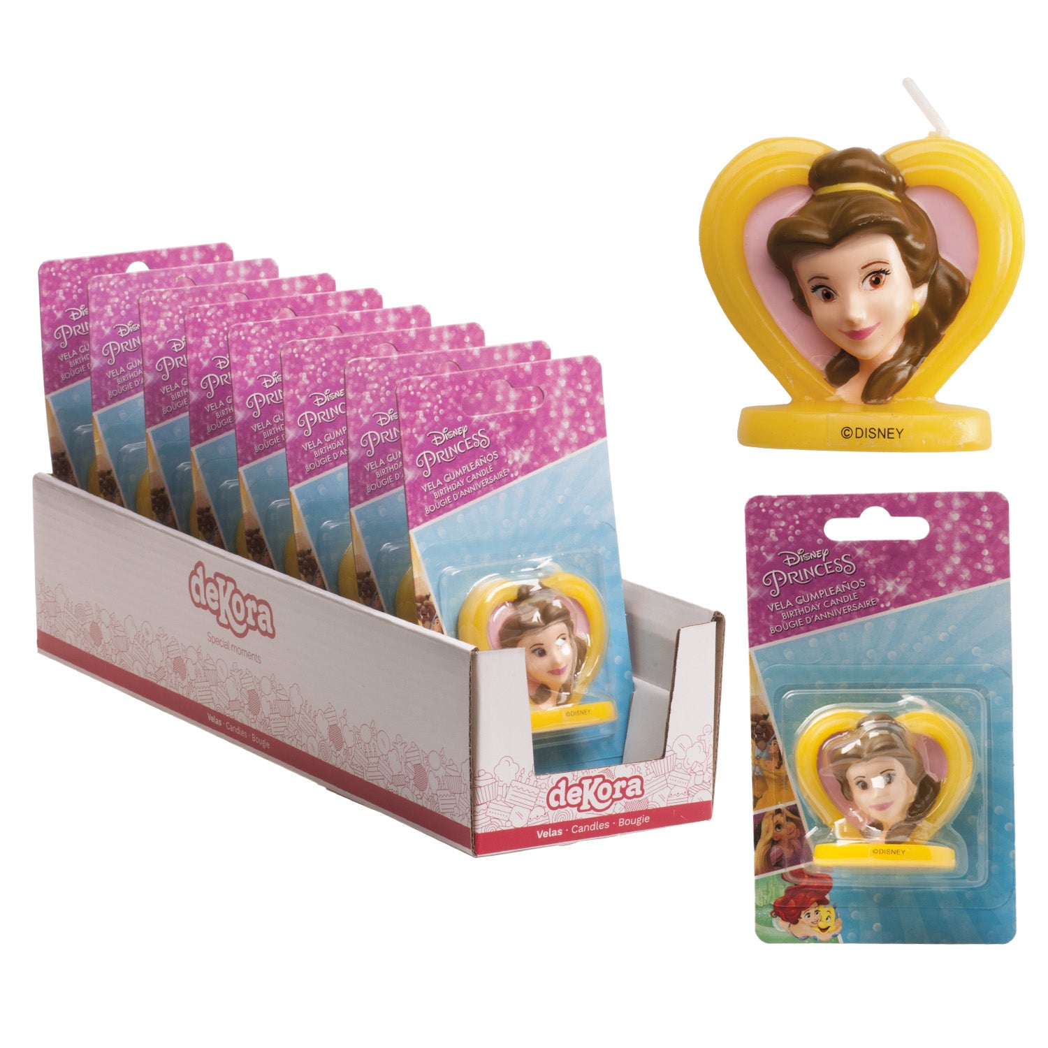 DISPLAY 8 VELAS 3D BELLA 5,5CM