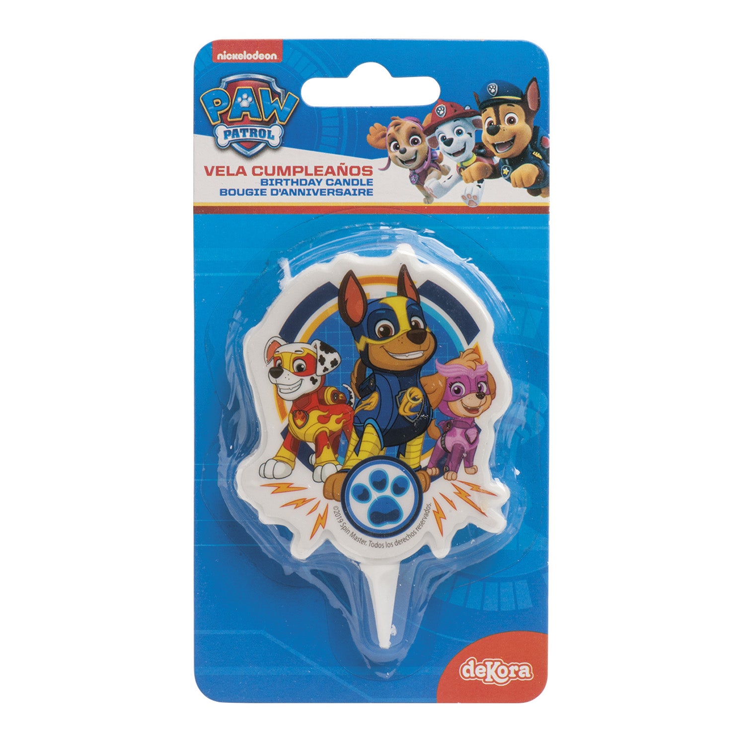 DISPLAY 12 VELAS 2D PAW PATROL 7CM*