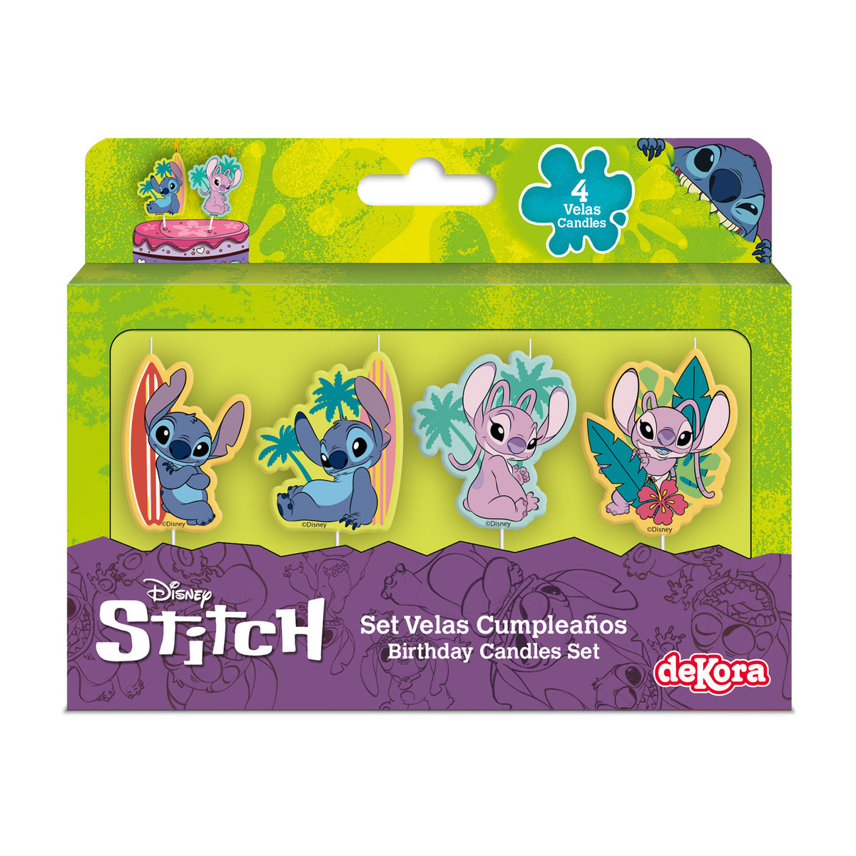 VELAS CUMPLEAÑOS STITCH