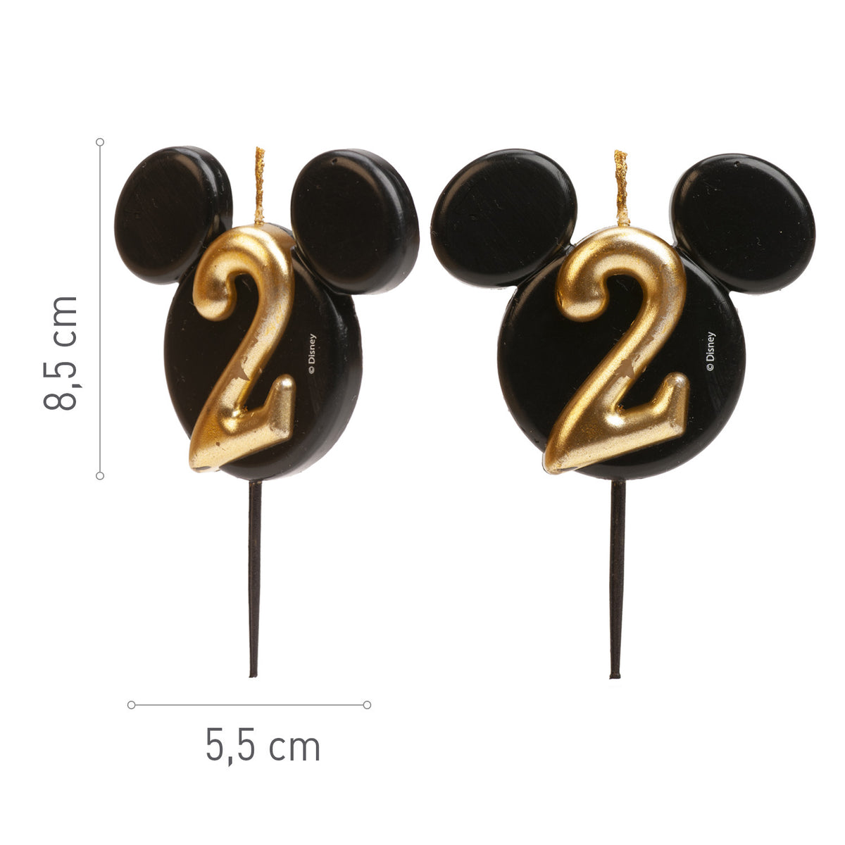 MICKEY MOUSE EARS BIRTHDAY CANDLE 8.5 CM | Nº2