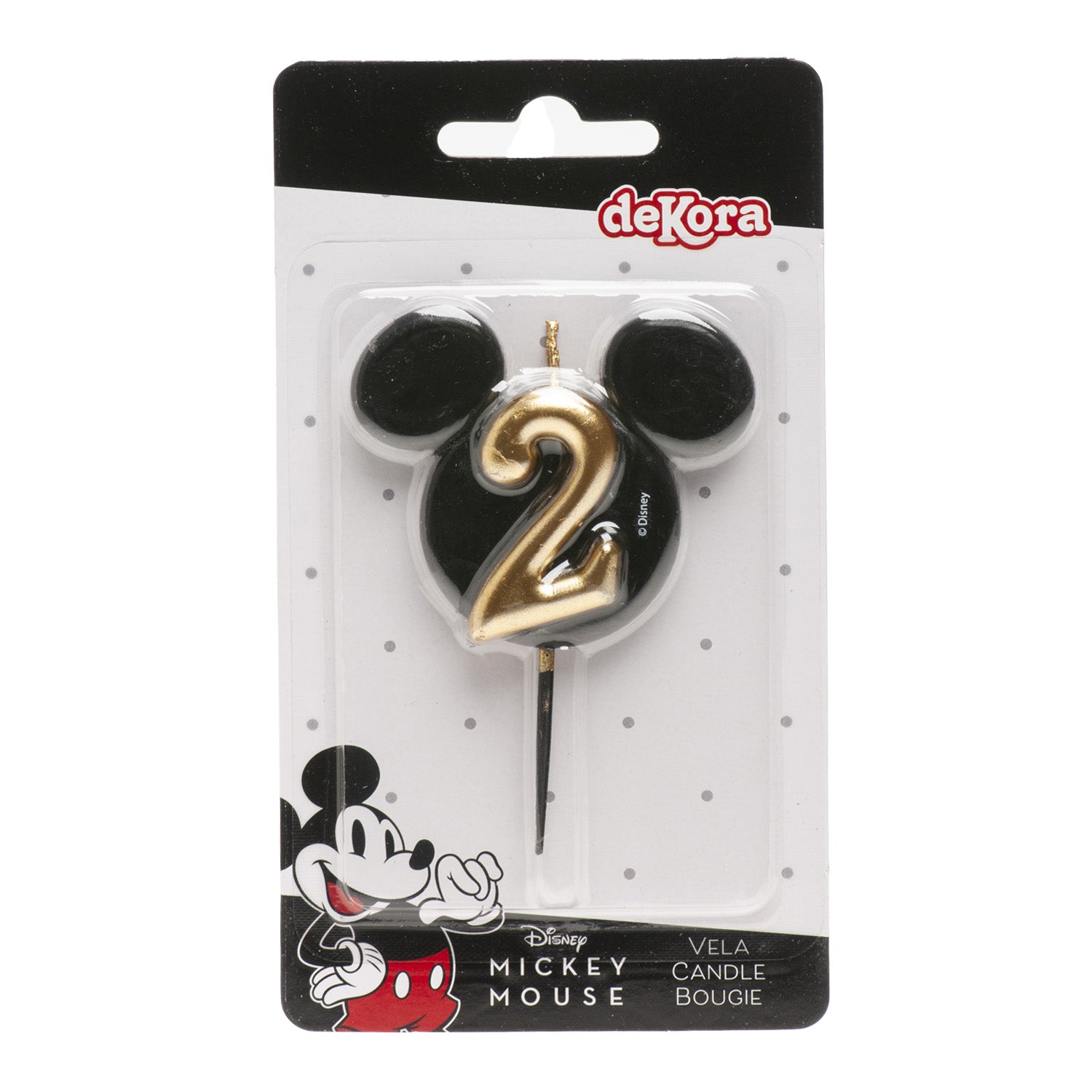 MICKEY MOUSE EARS BIRTHDAY CANDLE 8.5 CM | Nº2