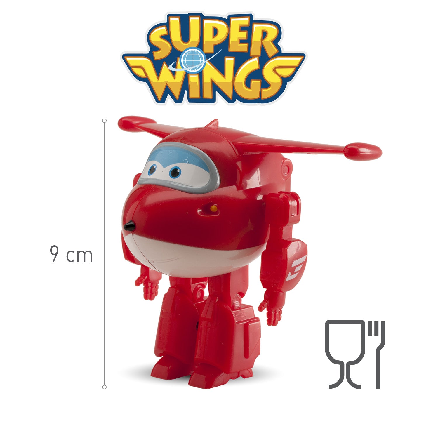 SET 6 PVC SUPER WINGS JETT 7CM