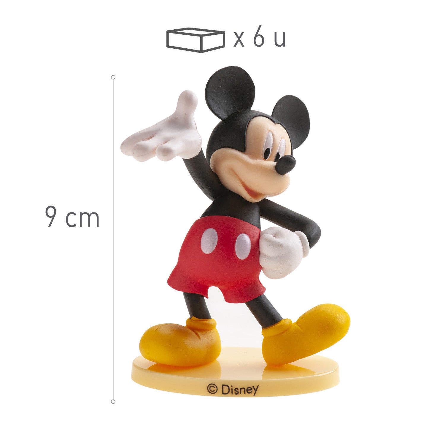SET PVC MICKEY MOUSE 9CM
