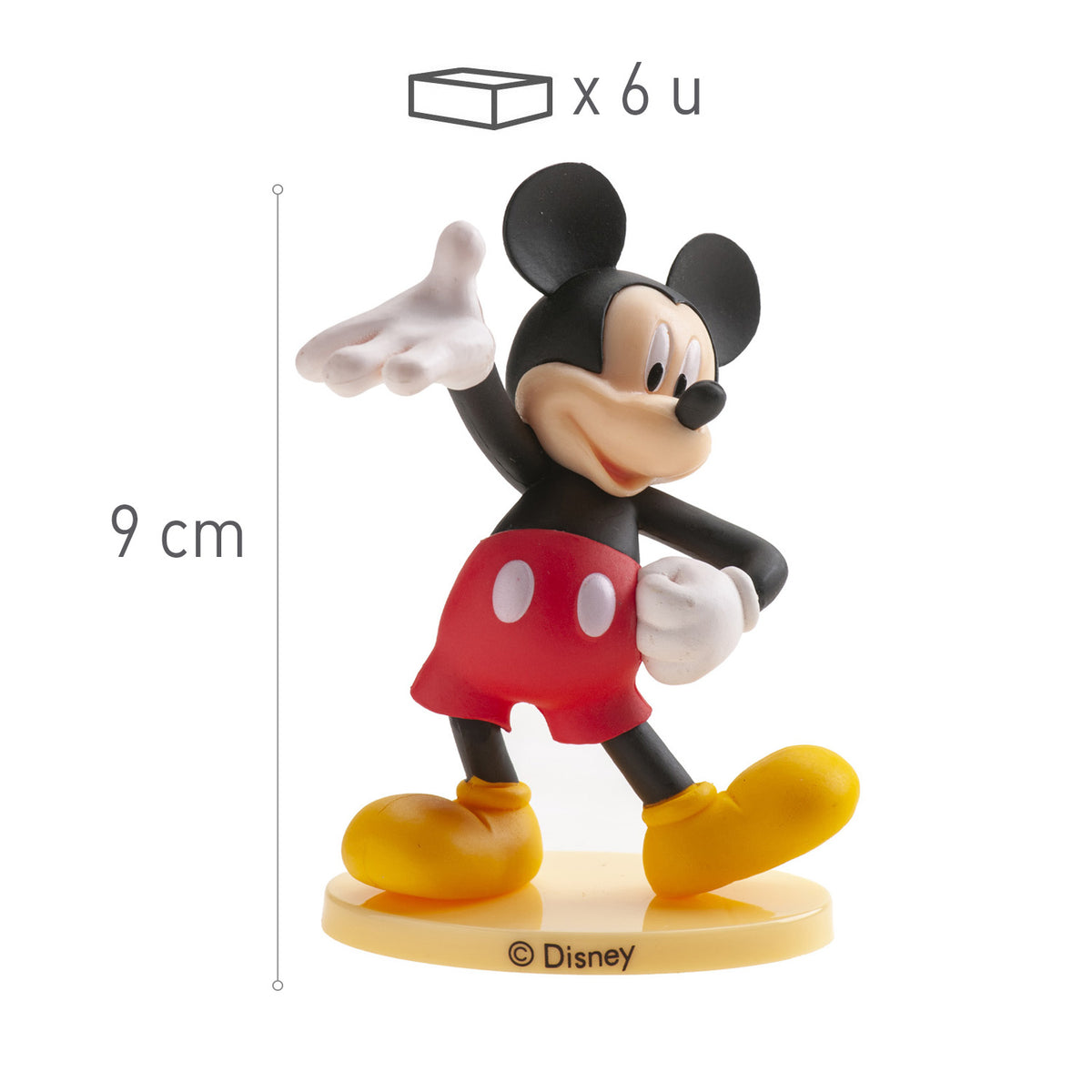 SET PVC MICKEY MOUSE 9CM