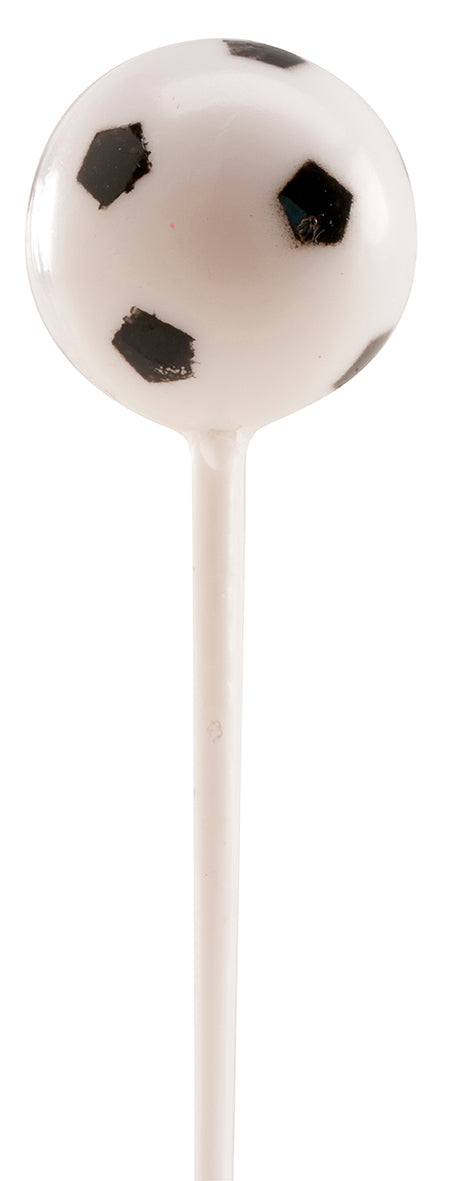 BALON FUTBOL DE PLASTICO CAKE TOPPER 2.3CM H 6CM